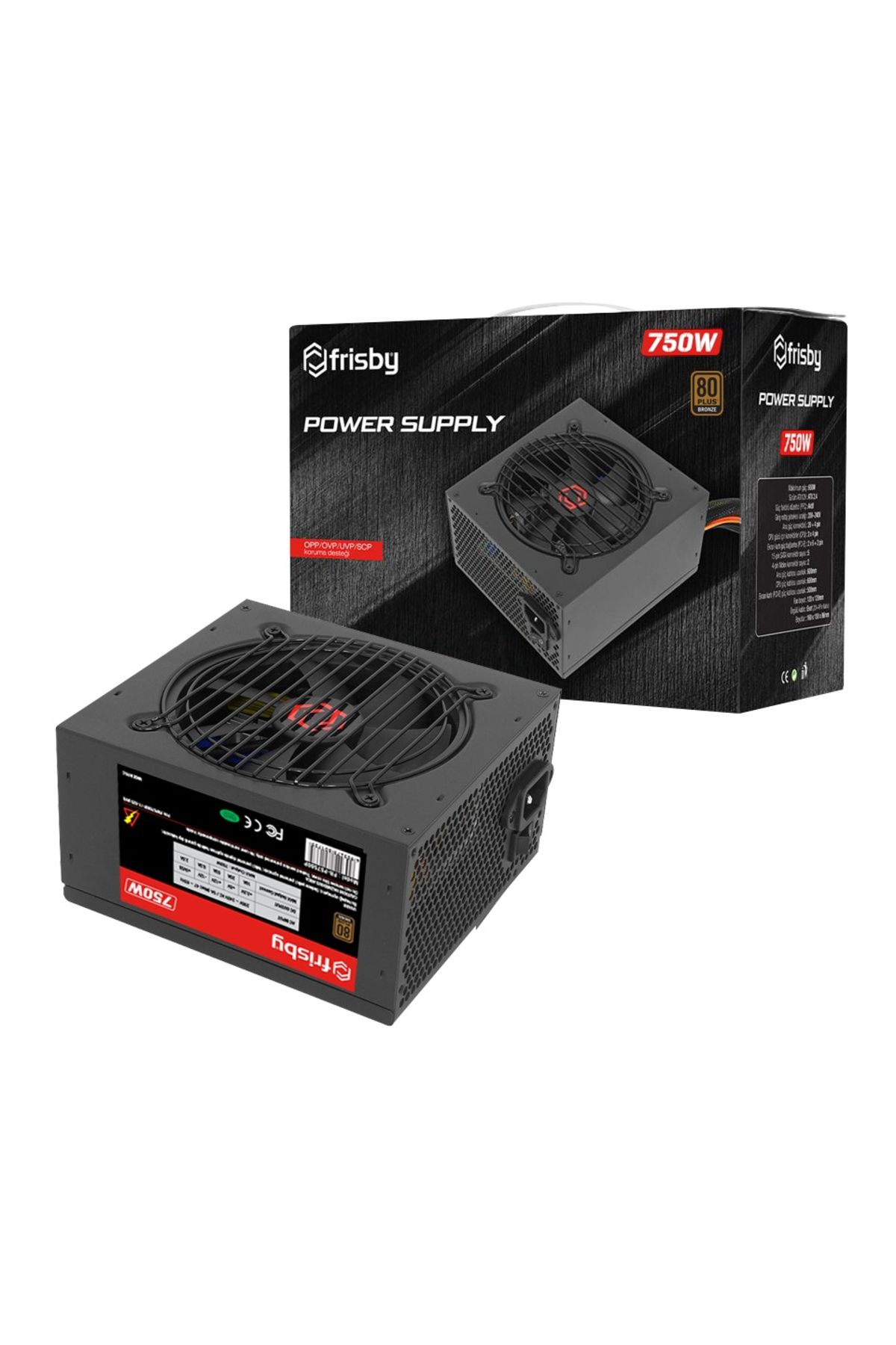 Frisby Fr-ps7580p 750w 80 Bronz Power Supply