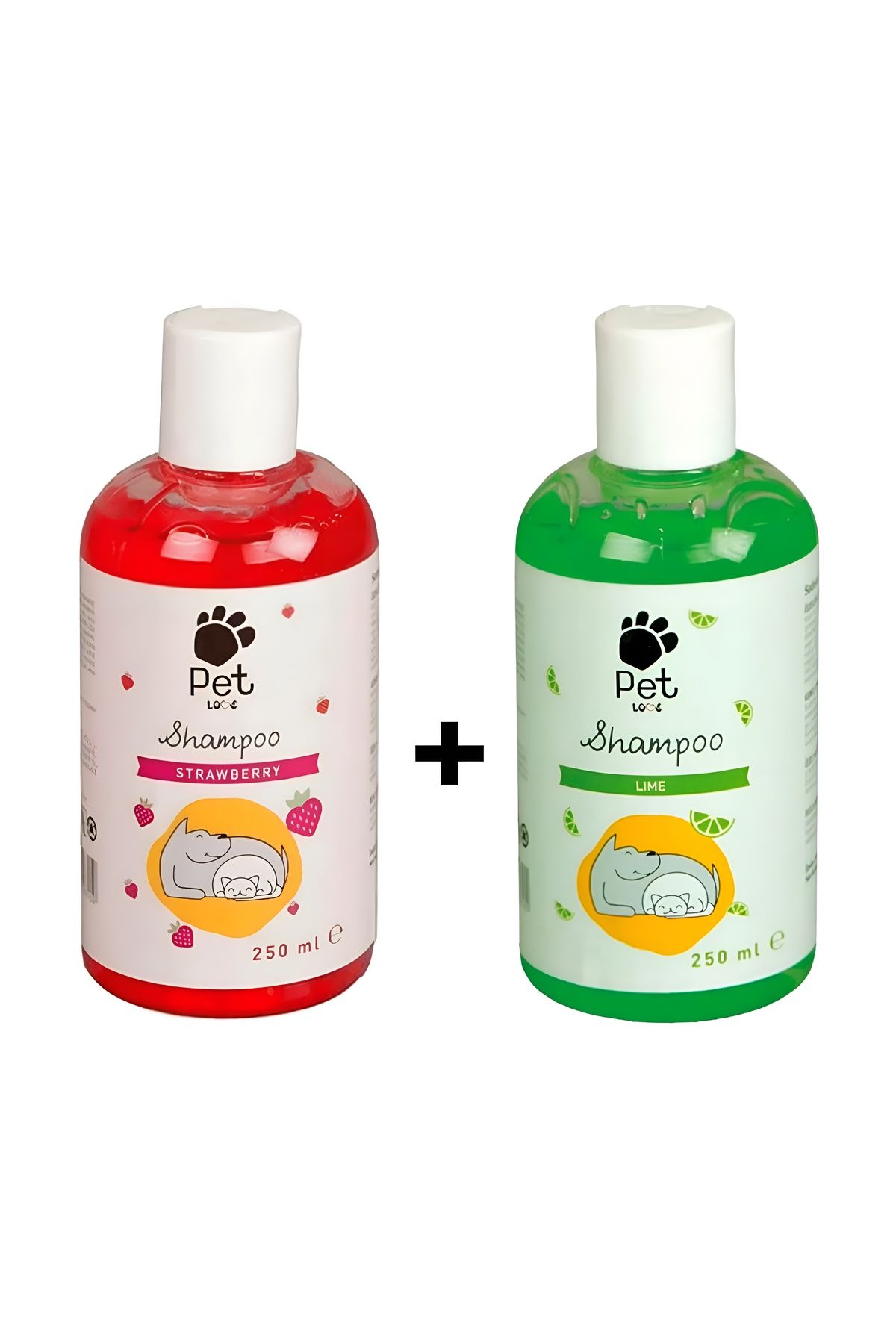 Pet Love Çilek Ve Lime Aromalı Kedi Ve Köpek Şampuanı 250 mL x 2 Adet