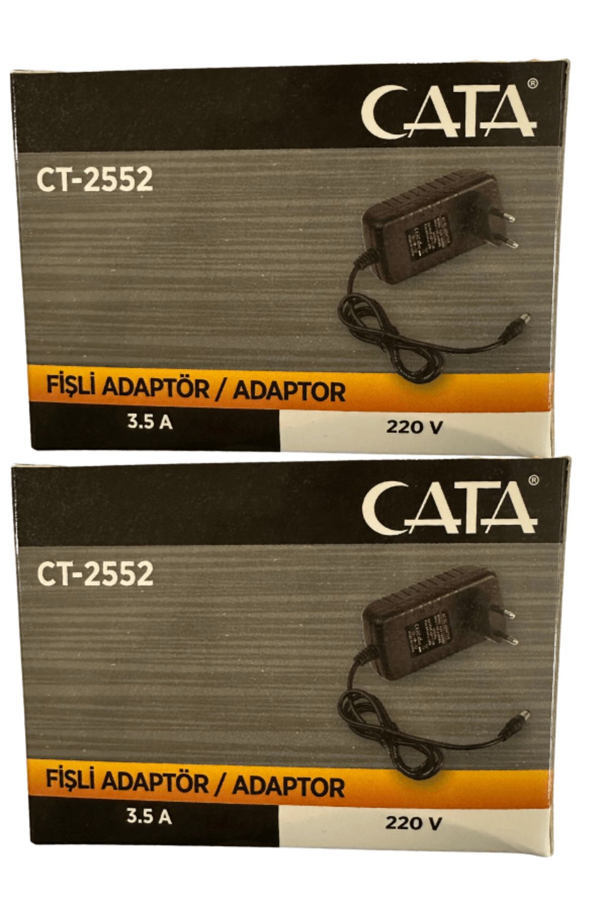 Cata CT-2552 3.5 Amper 220V Fişli Adaptör (2 Adet)