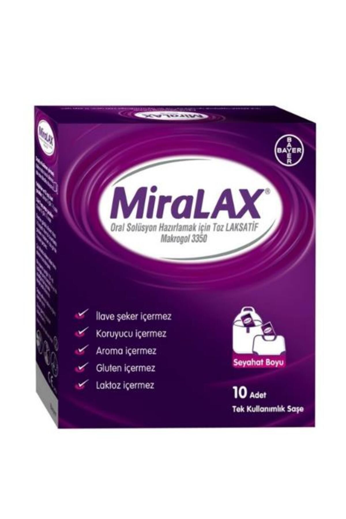 Bayer Miralax Oral Solüsyon Makrogol 3350 10 Saşe