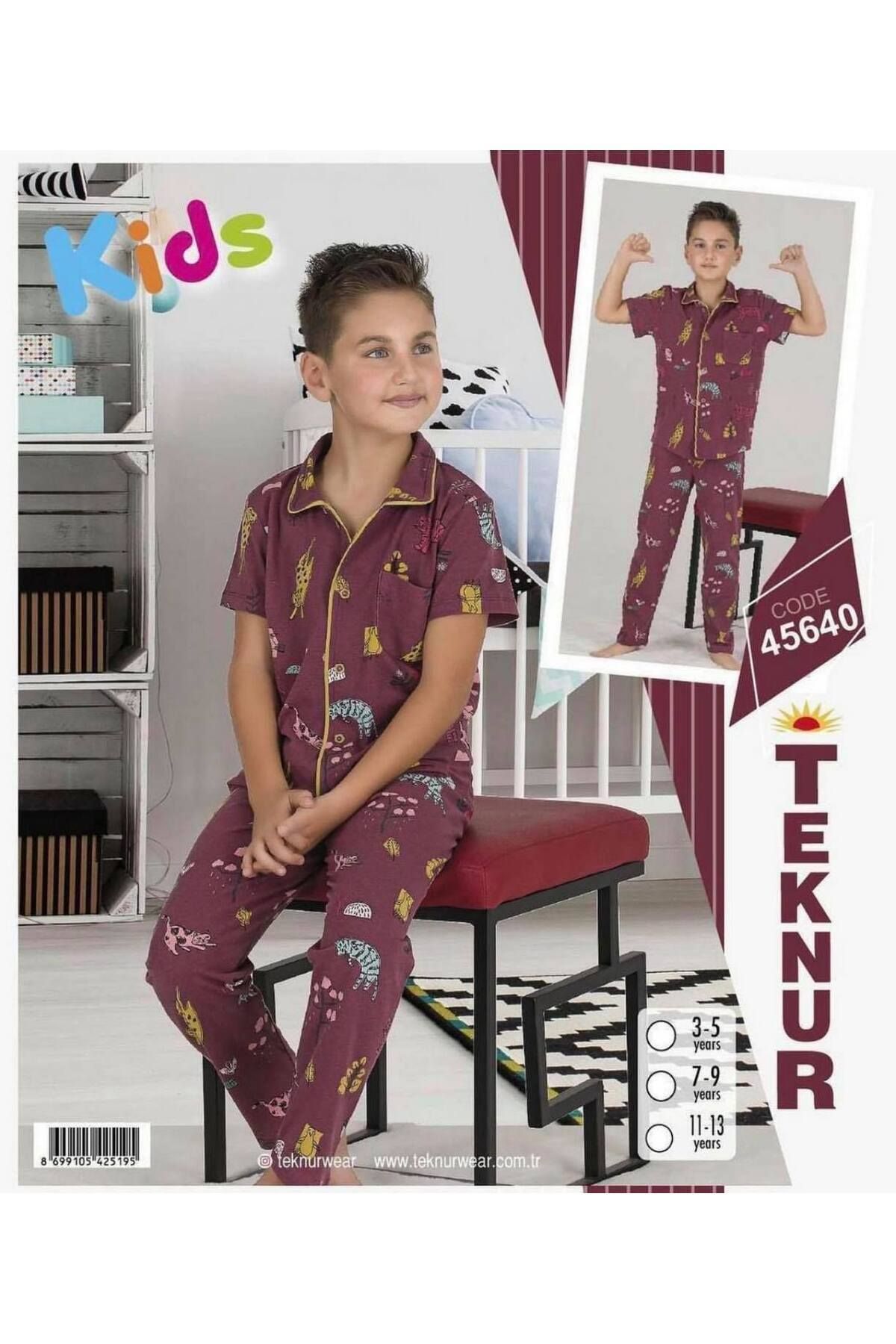 TEKNUR Erkek çocuk pijama takımı