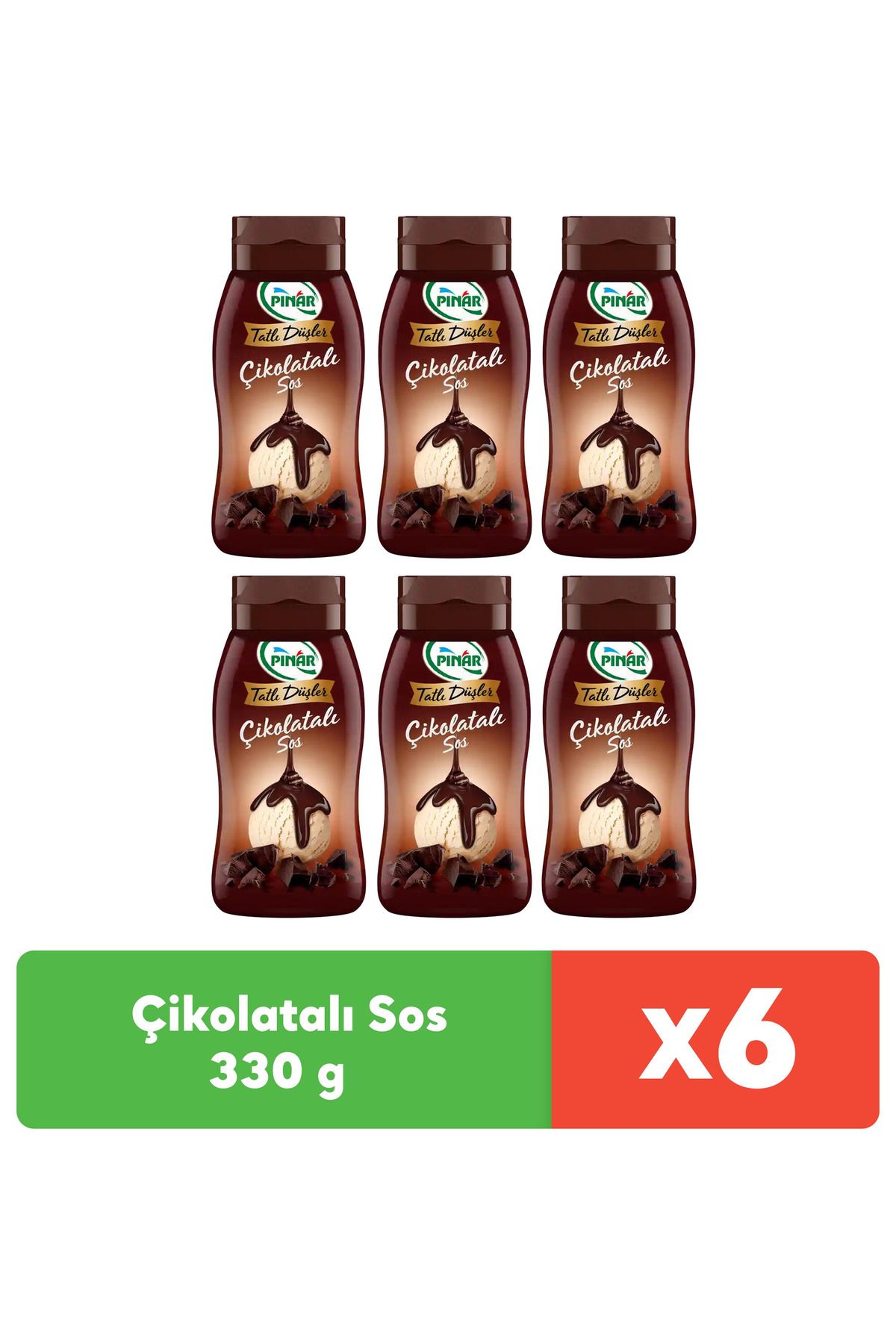 Pınar Çikolatalı Sos 330 G X 6 Adet