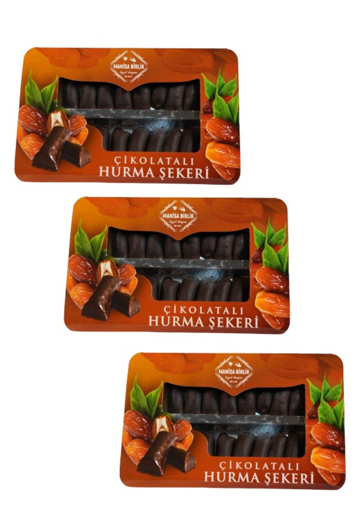 MANİSA BİRLİK Çikolatalı Hurma Şekeri 250 gr 3 Paket