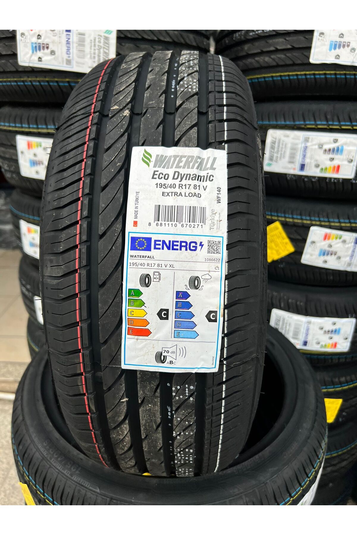 Waterfall 195/40R17 81V ECO DYNAMİC WATERFALL YAZLIK LASTİK 2024 TARİHLİ