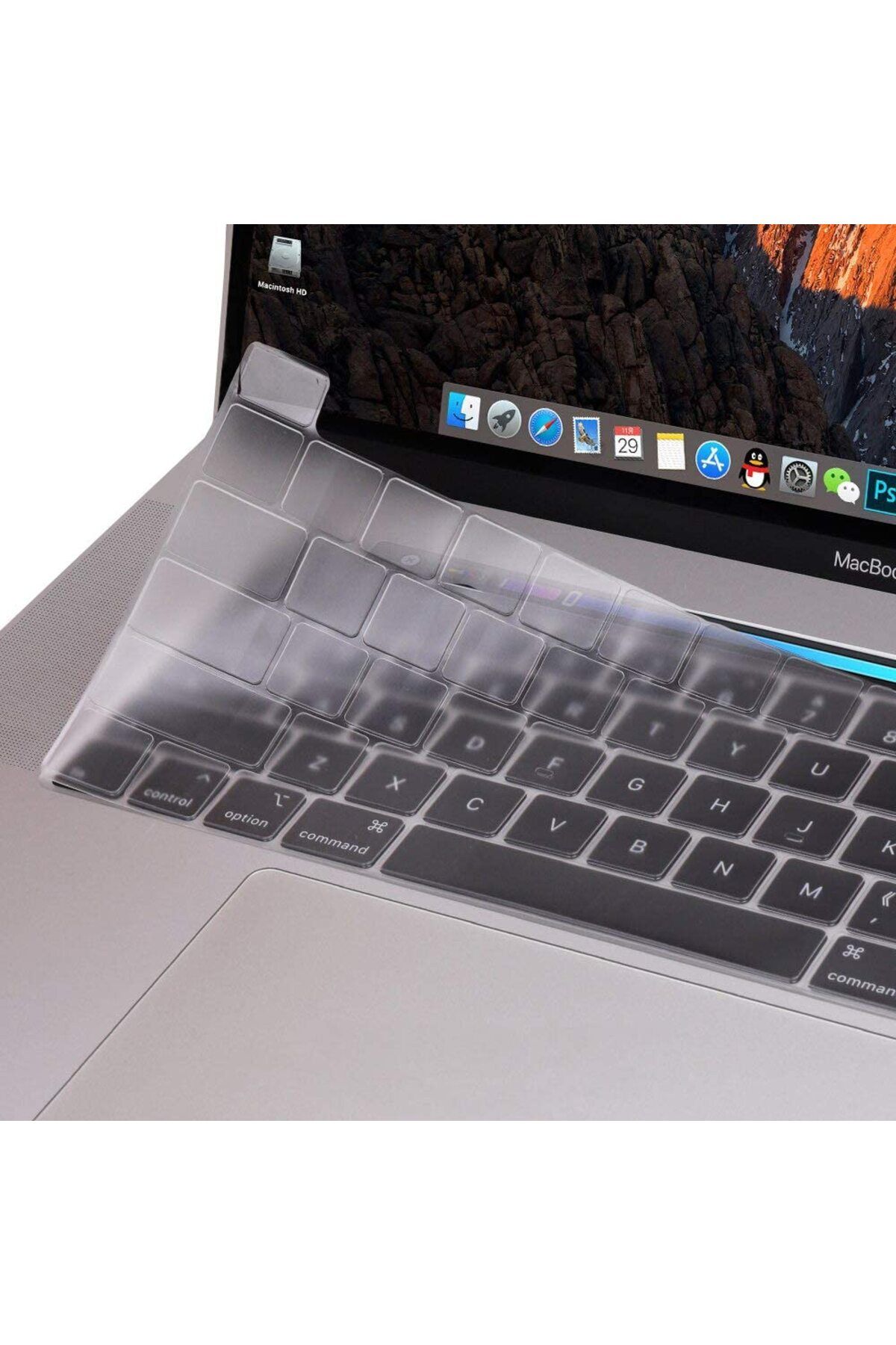 CODEGEN Apple Macbook Pro Retina A1425 A1502 Eu Türkçe Silikon Klavye Koruyucu Cmpr-mksc