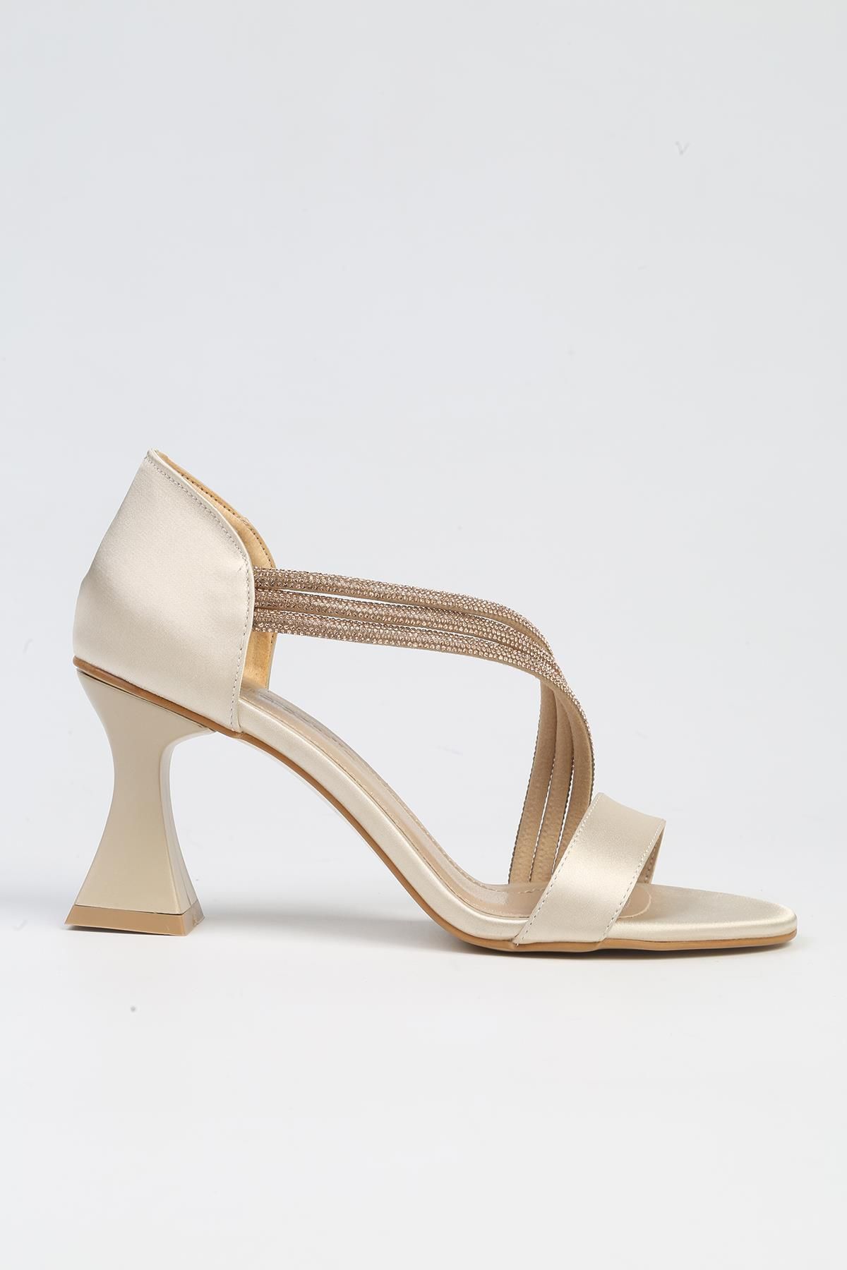 Pierre Cardin ® | PC-53009- 3691 Bej-Kadın Topuklu Ayakkabı