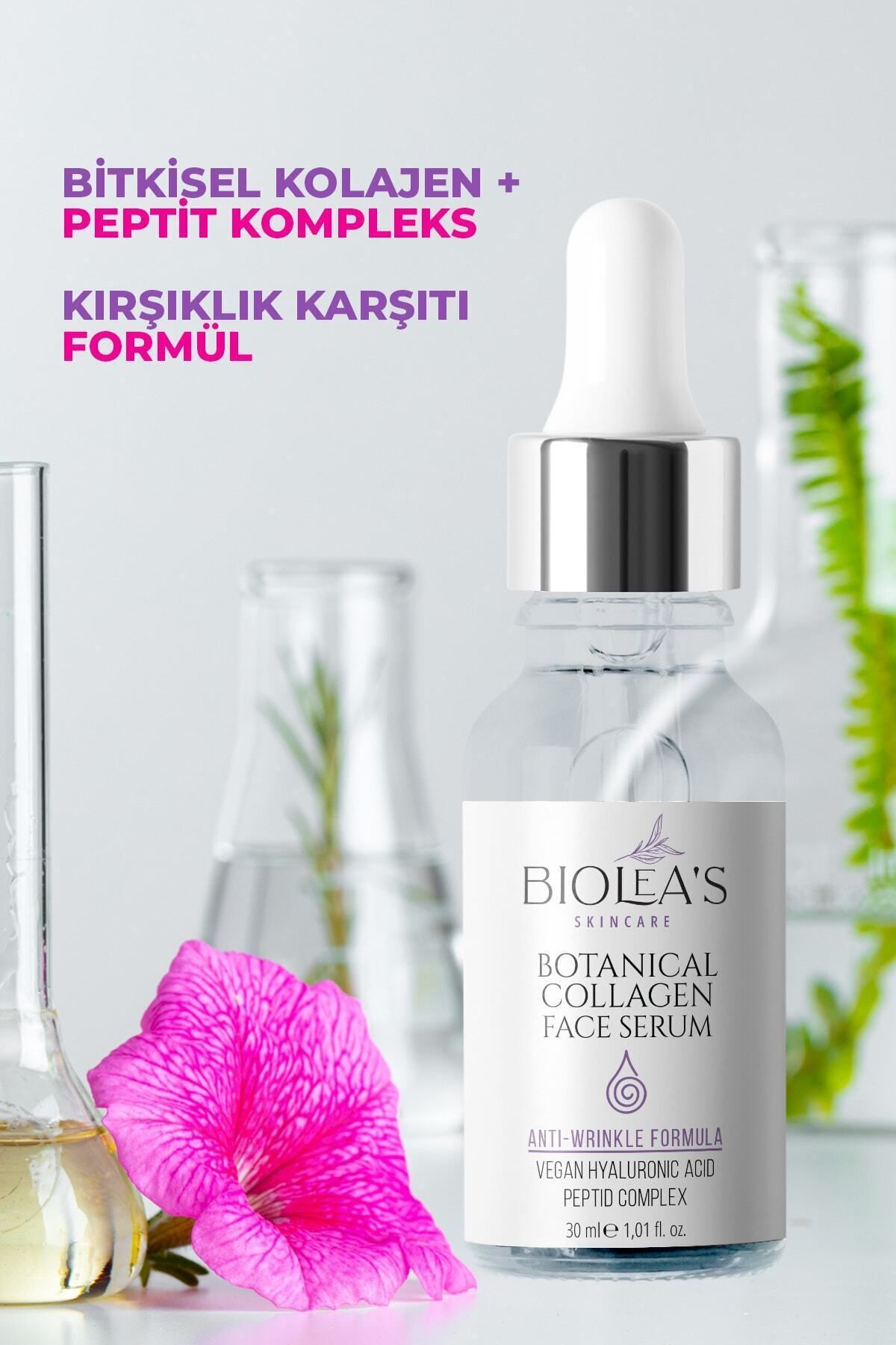 Biolea's skincare Ince Çizgi Ve Kırışıklıklar Için Yüz Bakım Serumu Bitkisel Kolajen + Peptit Kompleks 30 Ml