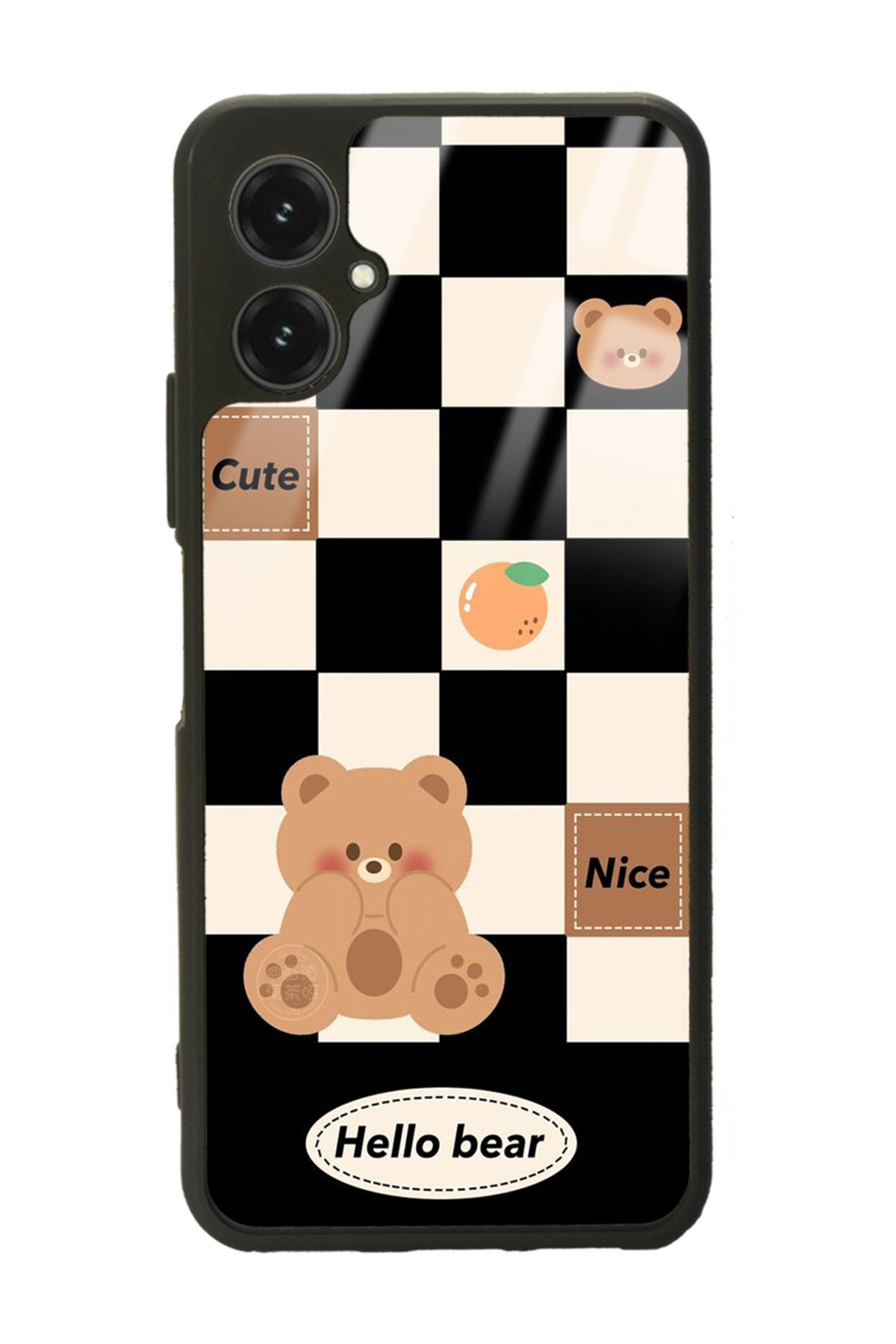 Spoyi Omix X5 Hello Bear Tasarımlı Glossy Telefon Kılıfı