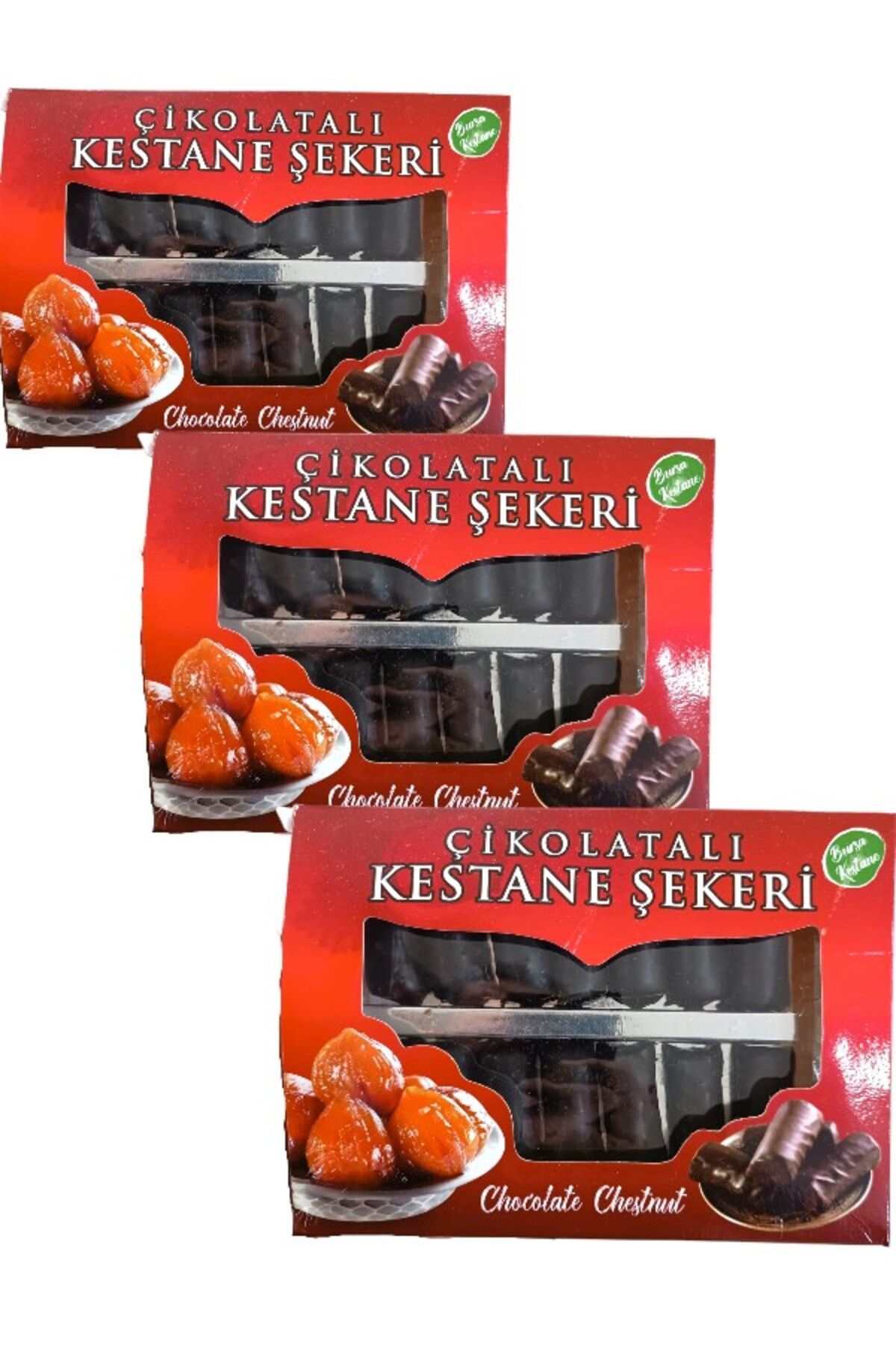 MANİSA BİRLİK Çikolatalı Kestane Şekeri 250 Gr 3 Paket