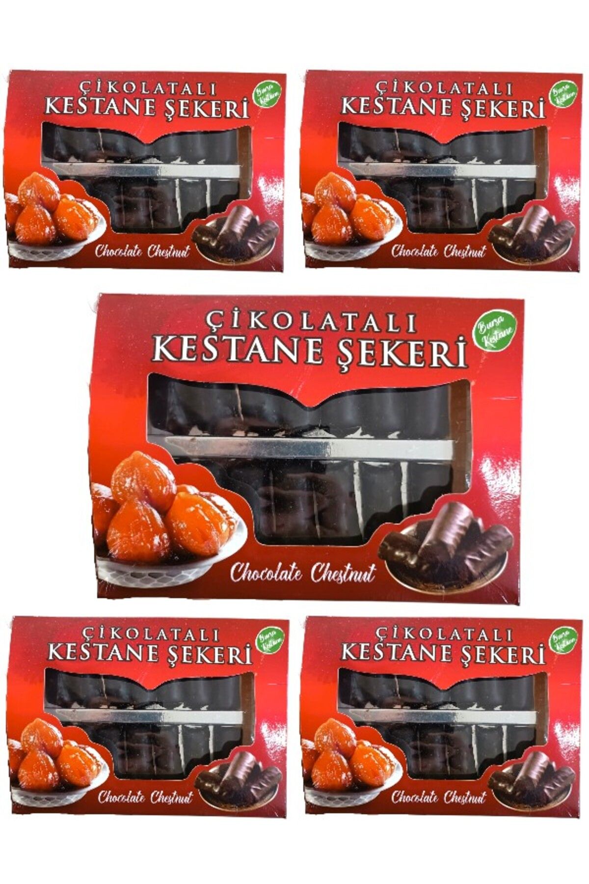 MANİSA BİRLİK Çikolatalı Kestane Şekeri 250 Gr 5 Paket
