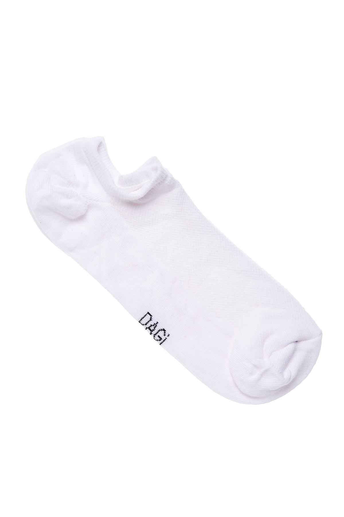 Dagi Beyaz Erkek Pamuklu Kısa Babet Çorap