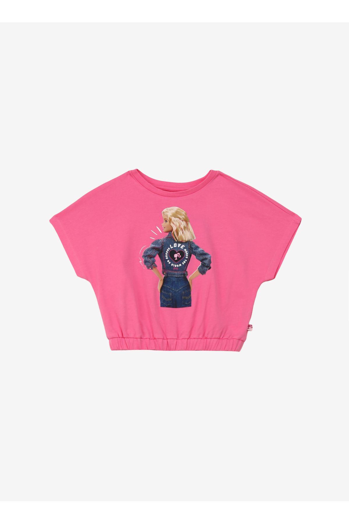 Barbie Baskılı Pembe Kız Çocuk T-Shirt BRB4SG-TST6010