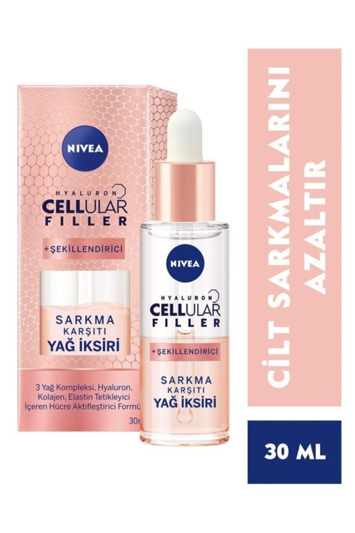 NIVEA Hyaluron Cellular Fıller Şekillendirici Sarkma Karşıtı Yağ Iksiri 30 Ml