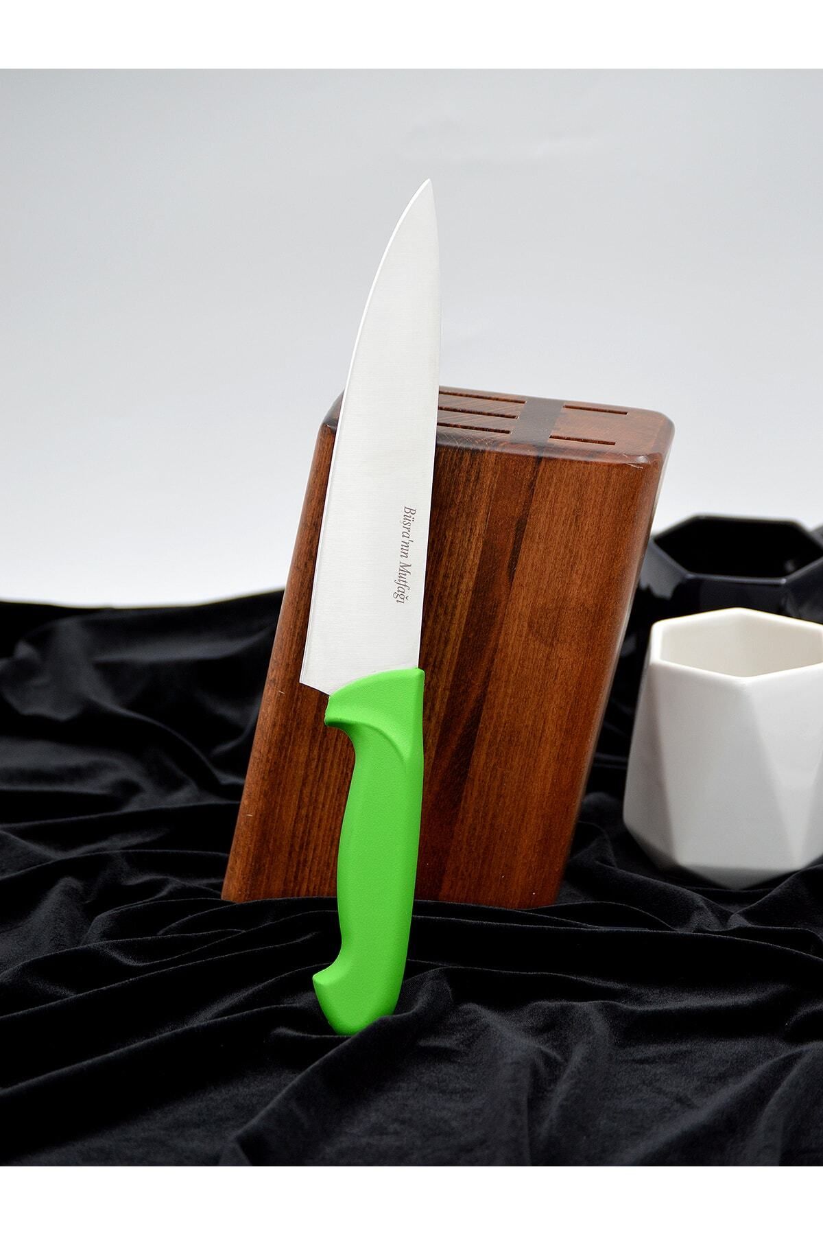 TREND Şef Bıçağı Büyük Boy Yeşil Isme Özel