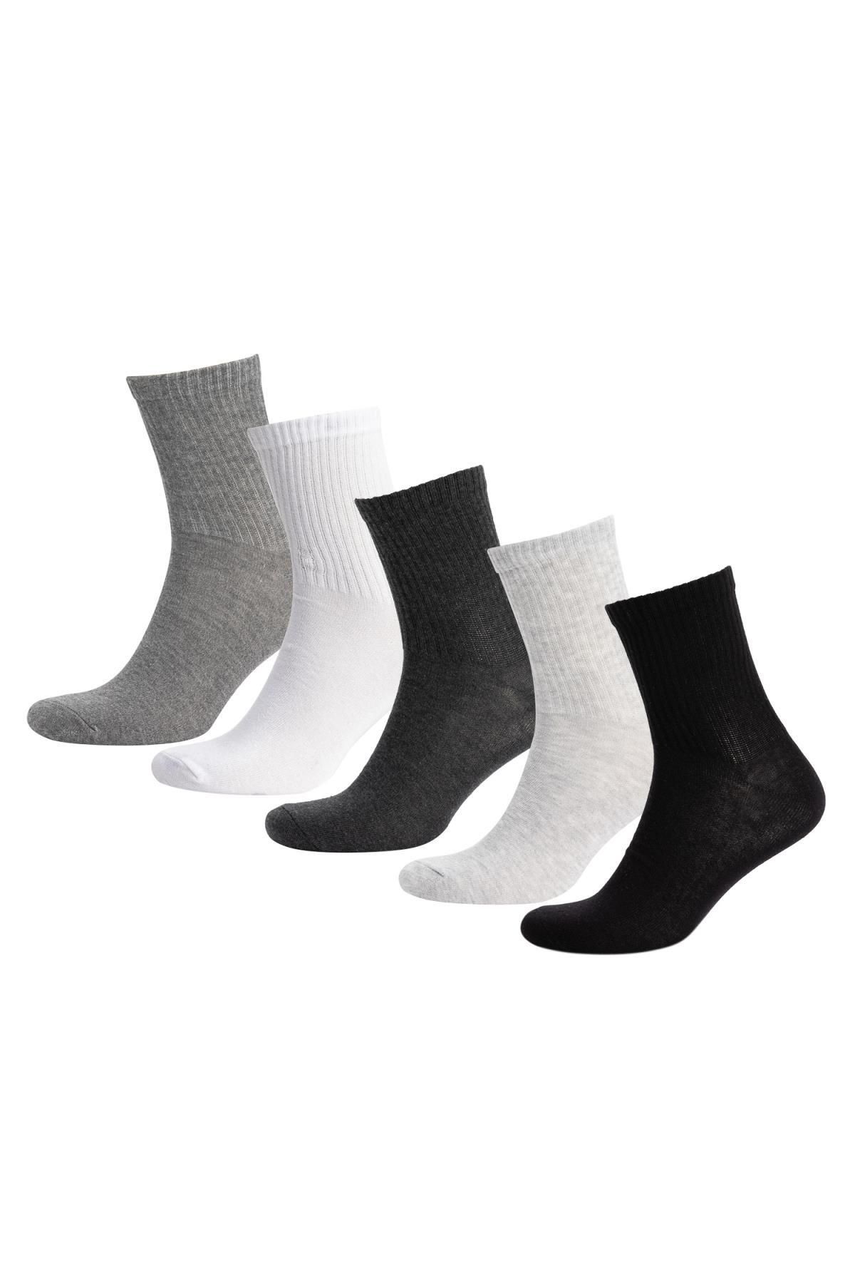 Defacto Erkek 3'lü Pamuklu Soket Çorap C0166axns