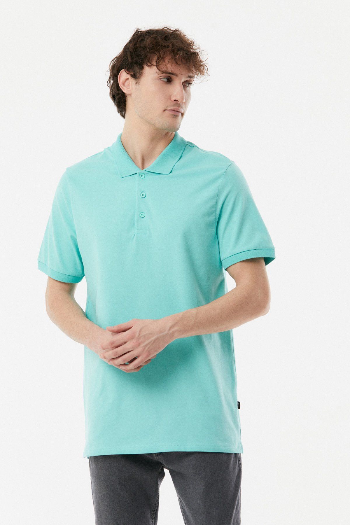 Fullamoda Polo Yaka Düğmeli Tişört