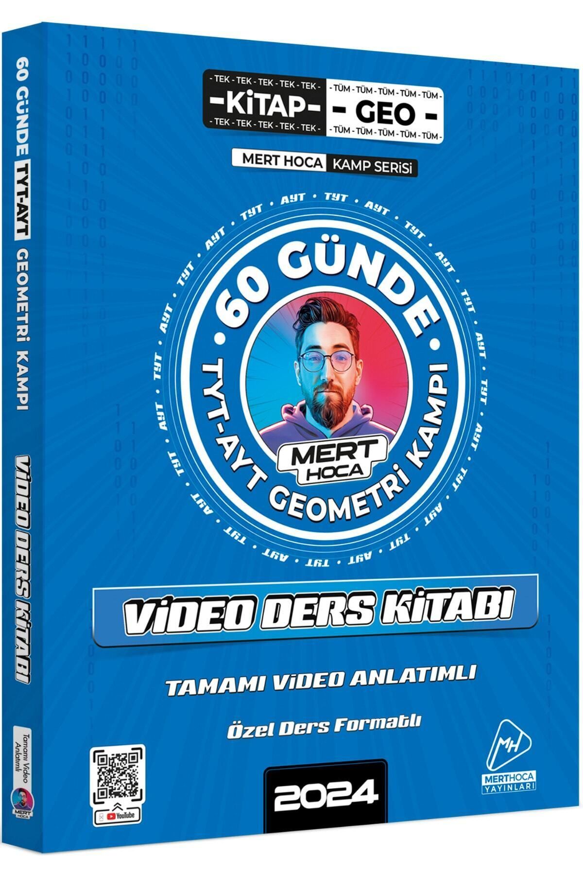 Mert Hoca Yayınları 2024 Mert Hoca 60 Günde Tyt-ayt Geometri Kampı Video Ders Kitabı