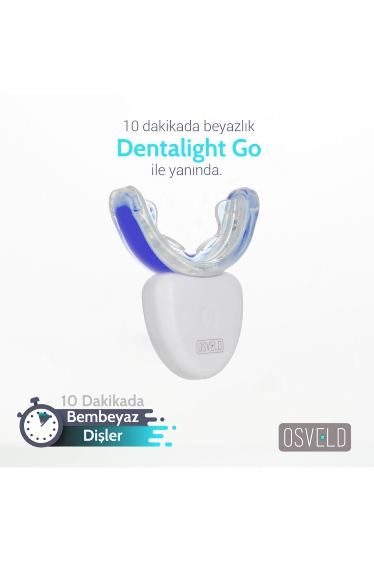 OSVELD Dentalıght Go Mavi Işık Teknolojisi Ile Diş Beyazlatma Cihazı Beyaz