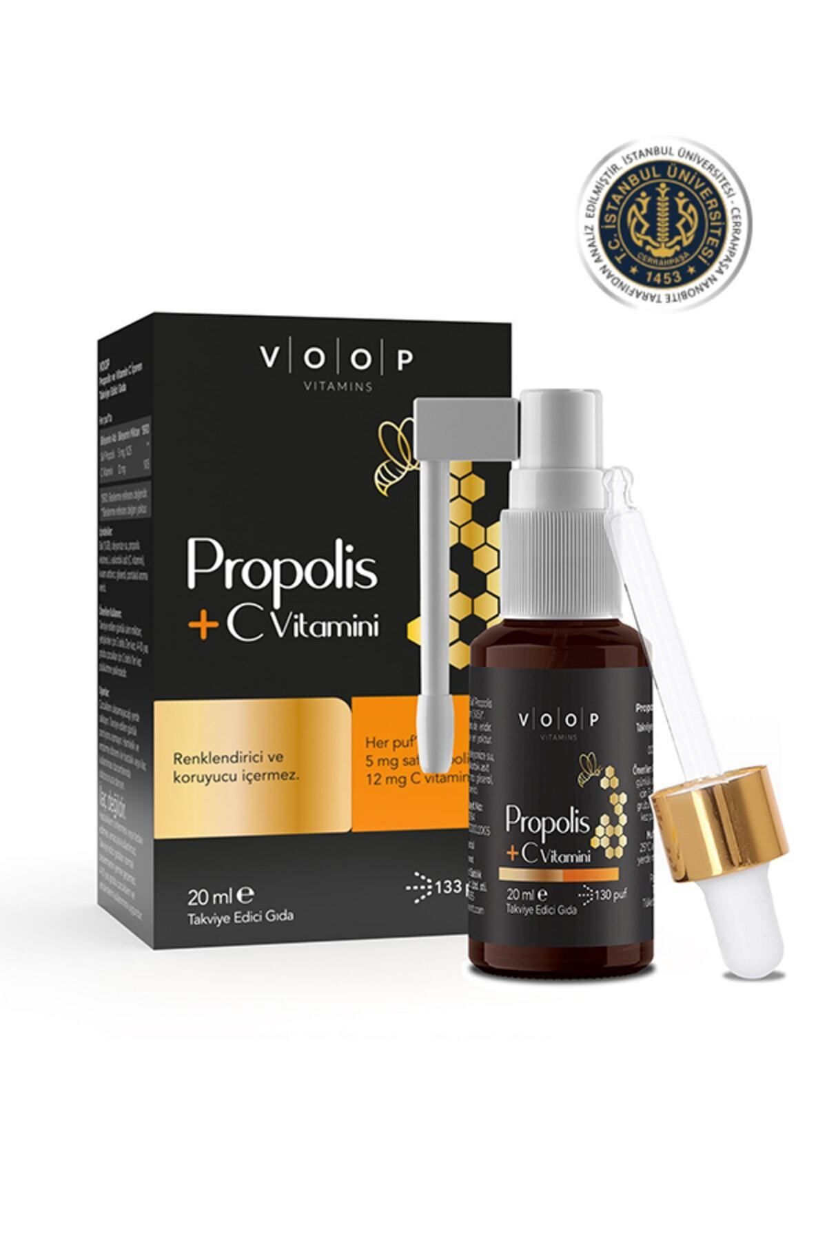 VOOP Propolis C Vitamini Sprey-damla - 20 ml | Bağışklık Sistemi Güçlendirici