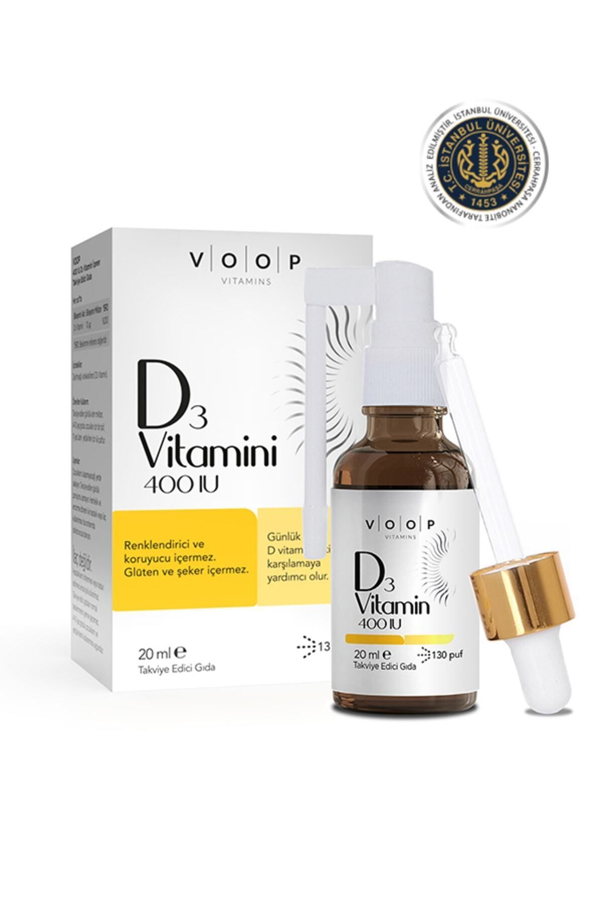 VOOP Vitamin D3 400 Iu Sprey-damla 20 ml