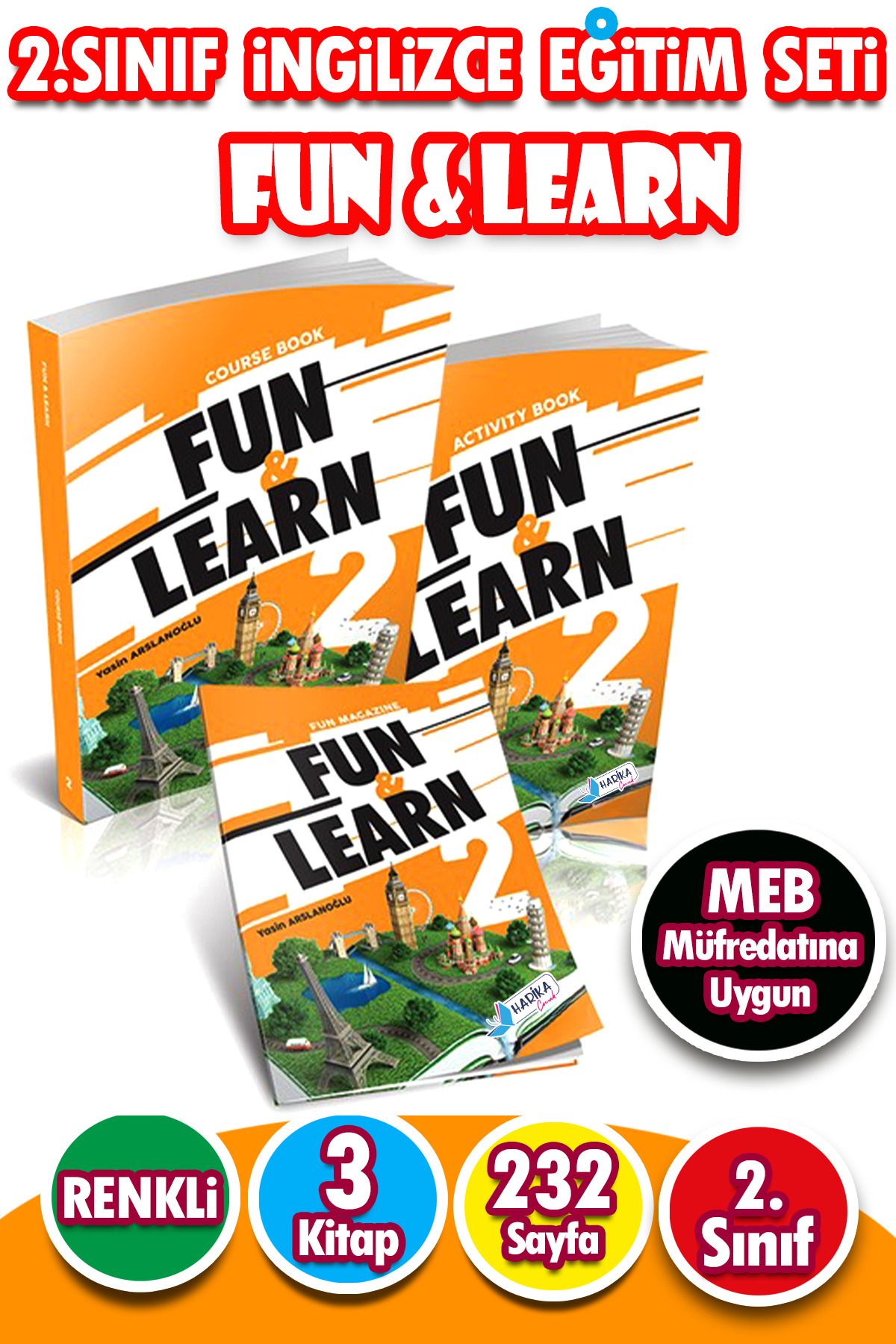 Harika Kitap 2. Sınıf İngilizce Eğitim Seti FUN & LEARN