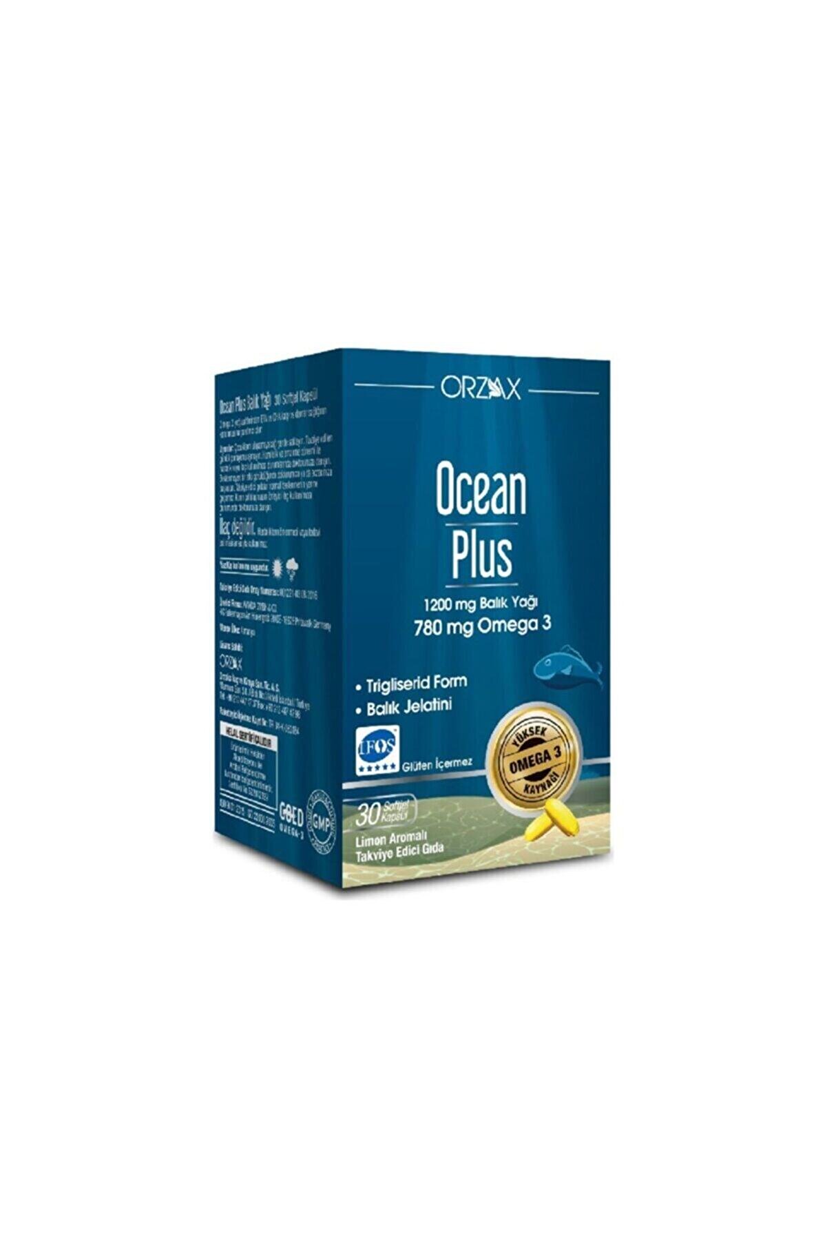 Ocean Orzax Plus 1200mg Omega 3 Saf Balık Yağı 30 Kapsül
