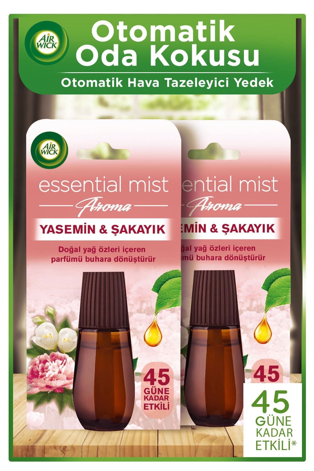 Air Wick Essential Mist Yedek Yasemin & Şakayık 2x20 Ml