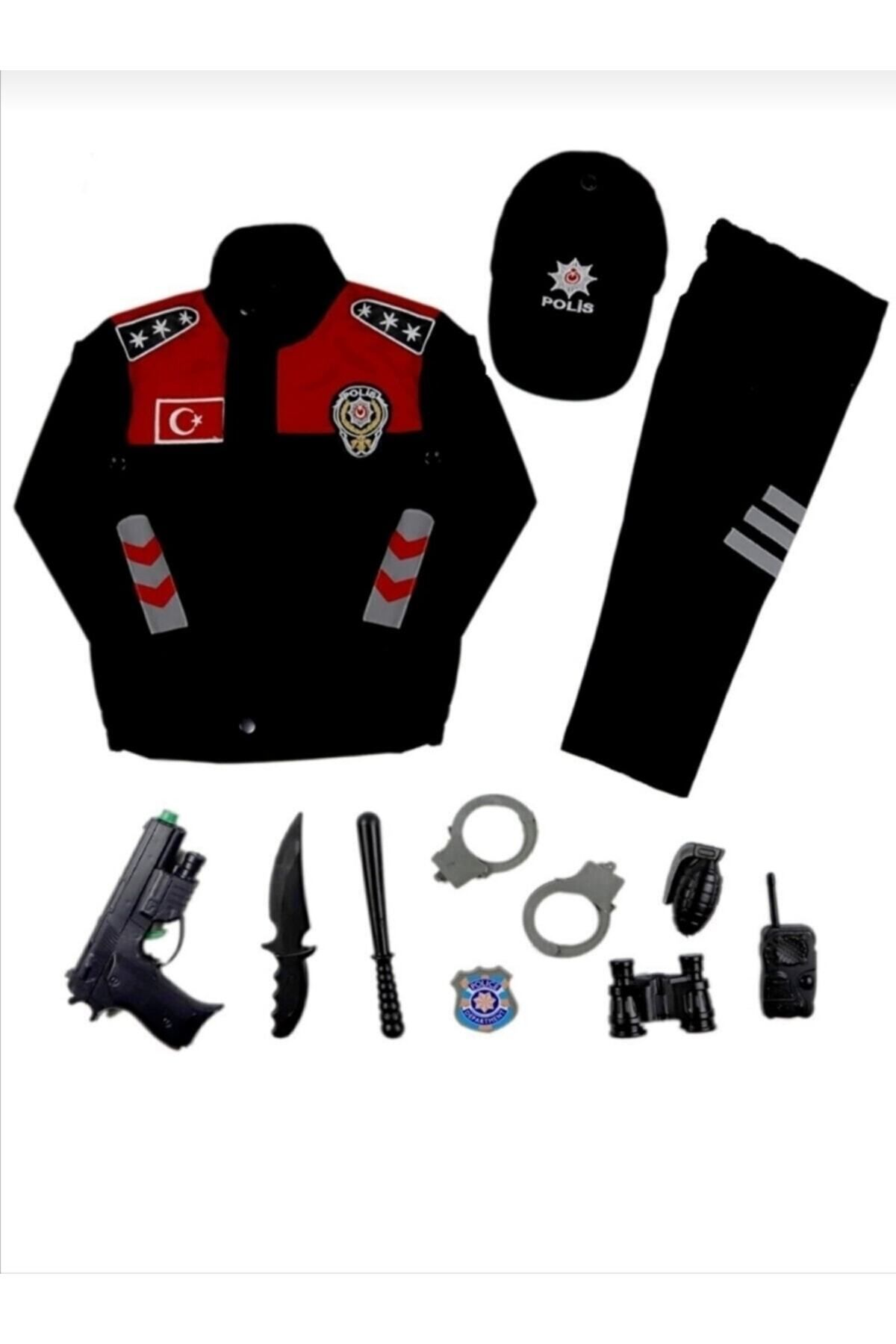 KARAMANSTYLE Çocuk Polis Kıyafeti Unisex Çocuk Yunus Polis Kostümü ve Oyuncak