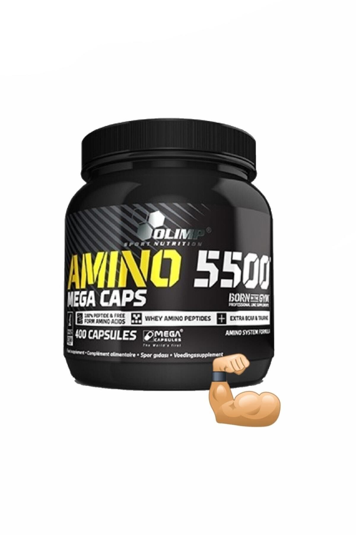 Olimp Amino 5.500 400 Kapsül Amino Protein Bcaa Glutamin Kas Güçlendirici