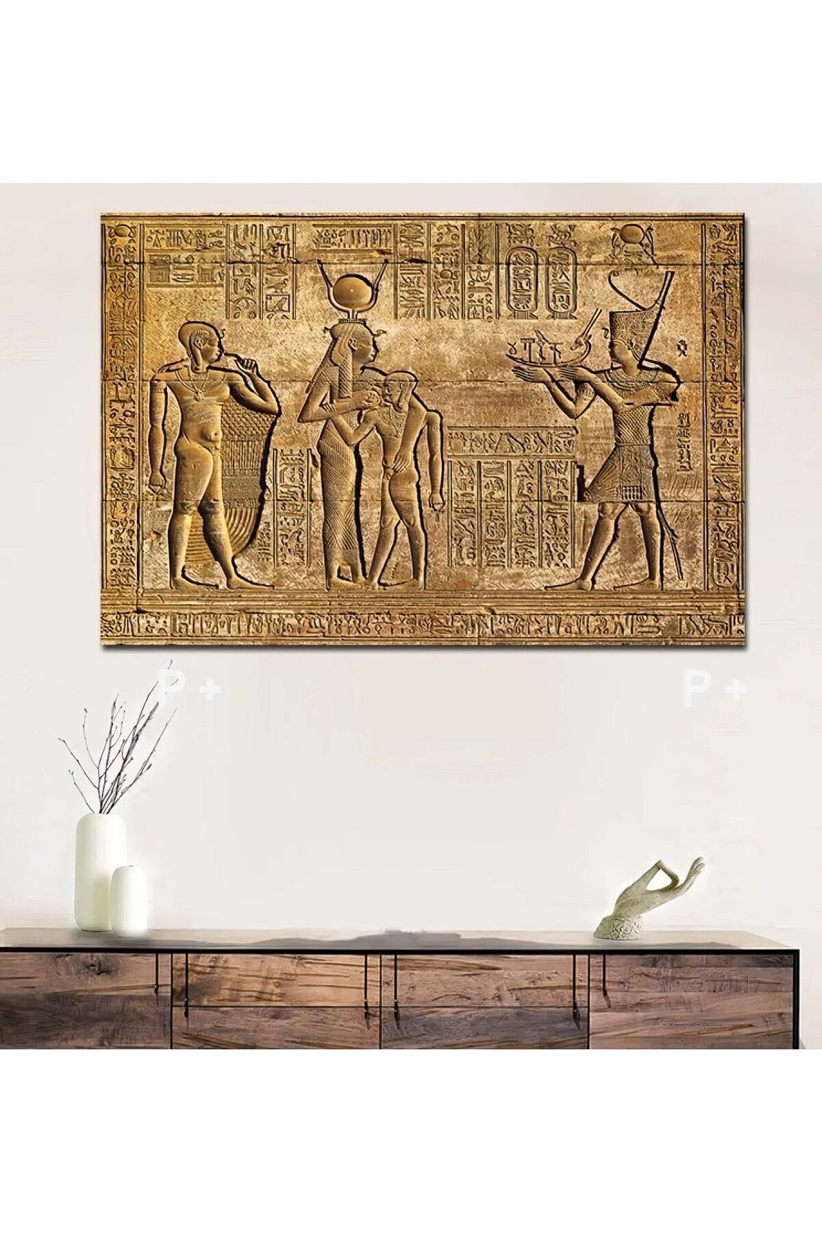 PrintiesPlus Antik Mısır Dekoratif Kanvas Duvar Tablo