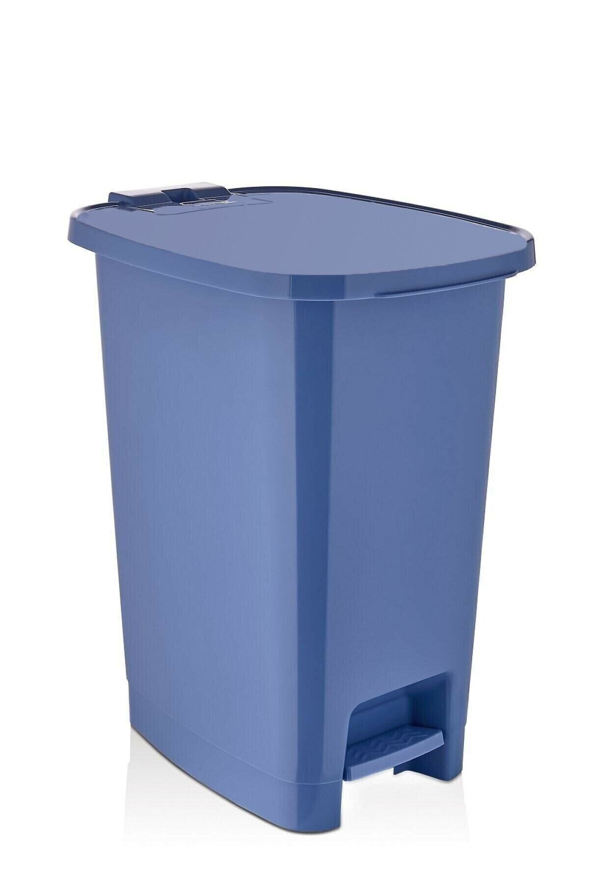 ASlife 25 Lt Slim Pedallı Çöp Kovası Mavi