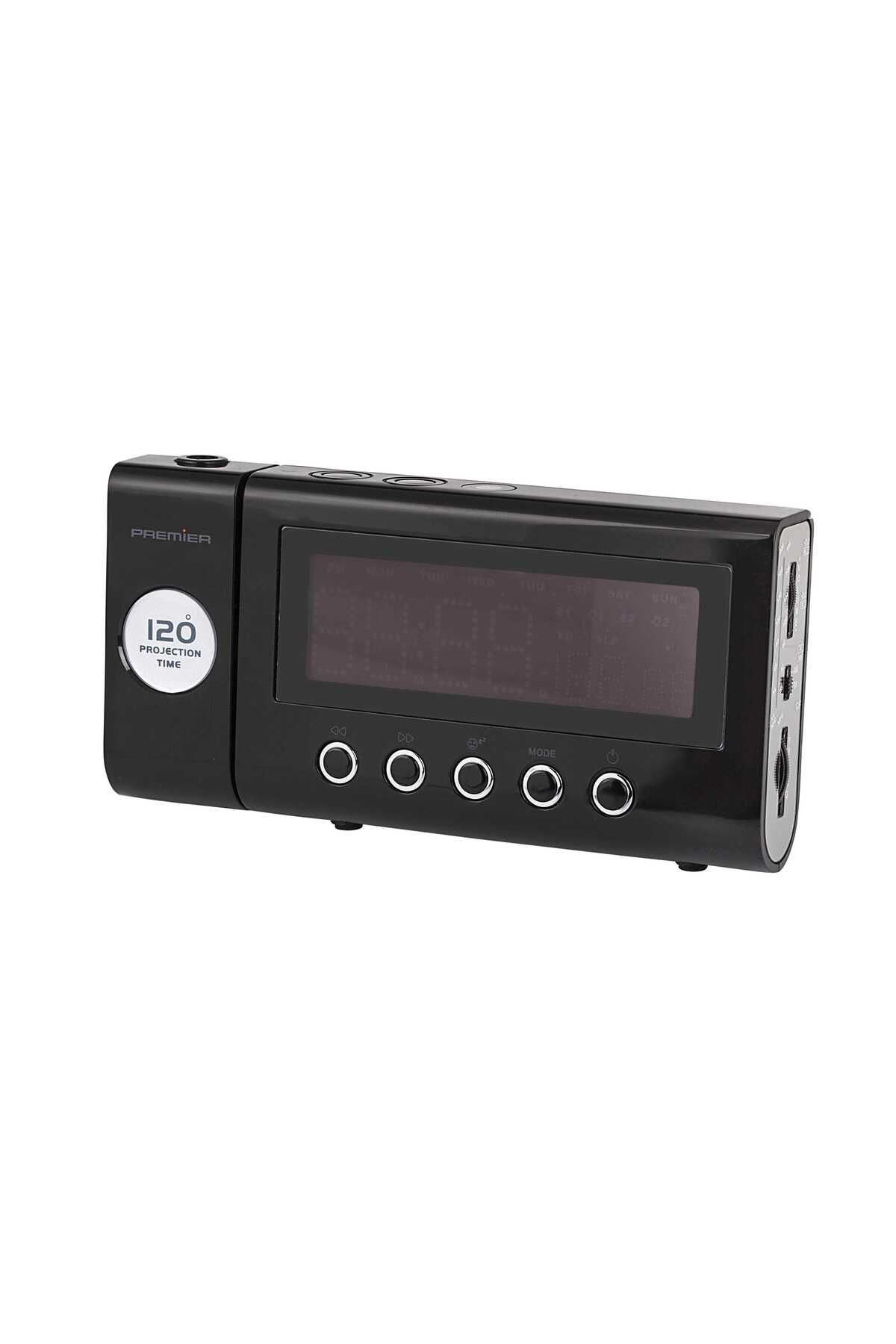 PREMIER Prc 98 Led Göstergeli Projektörlü Alarmlı Saatli Radyo