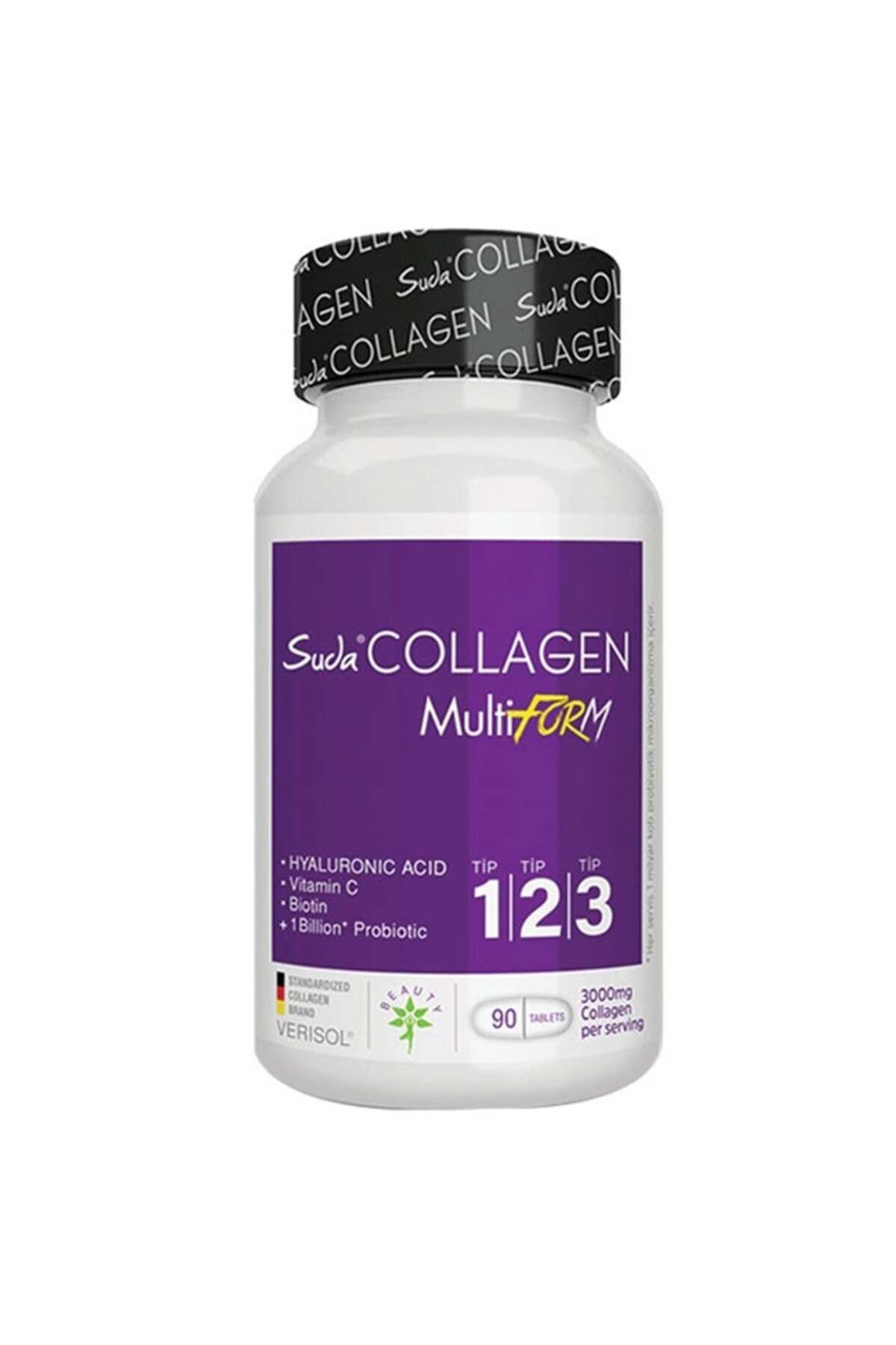 Suda Collagen Multiform Tip 1-2-3 Kolajen İçeren Probiyotik İlaveli 90 Tablet