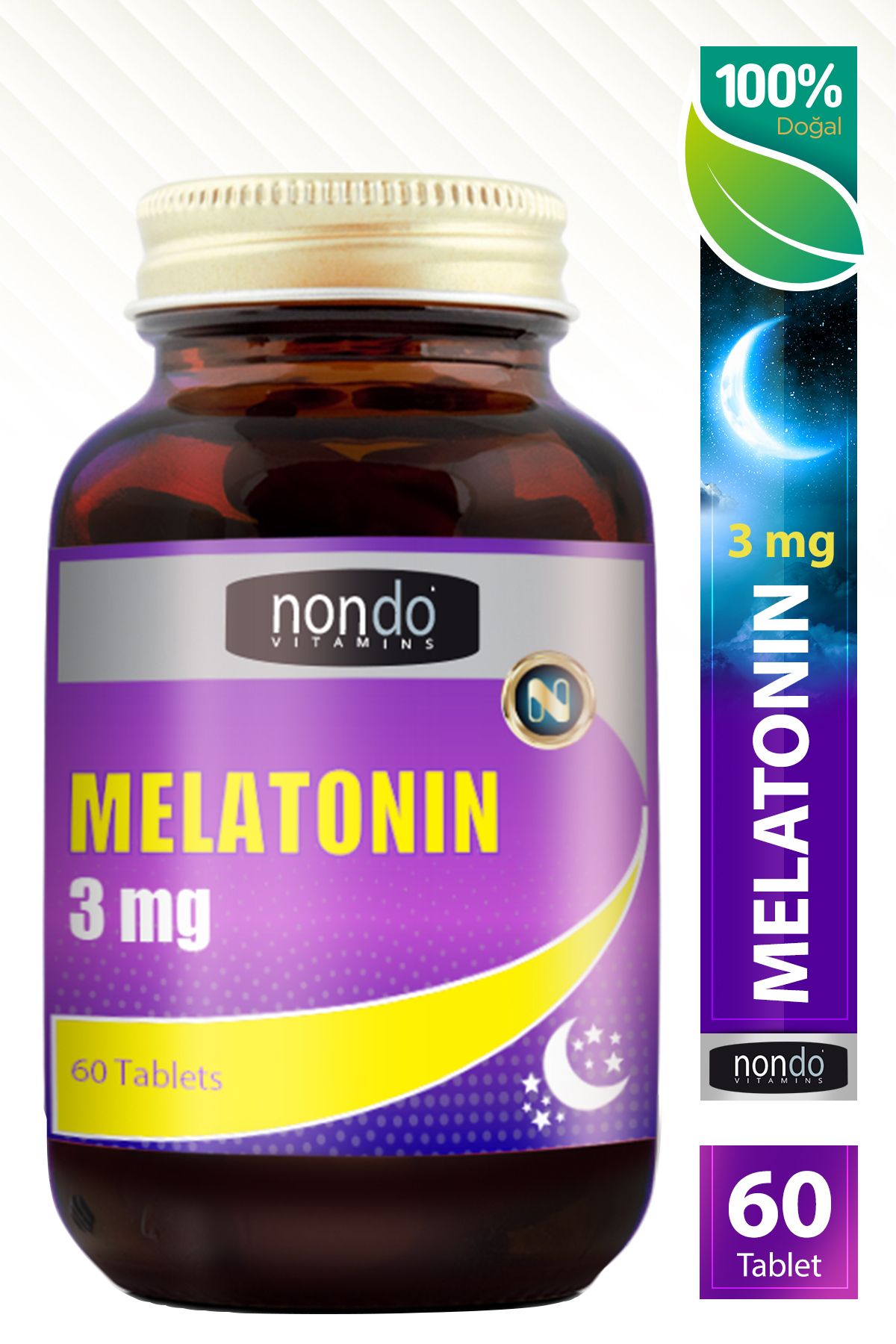Nondo Melatoninn 3 Mg 60 Tablet