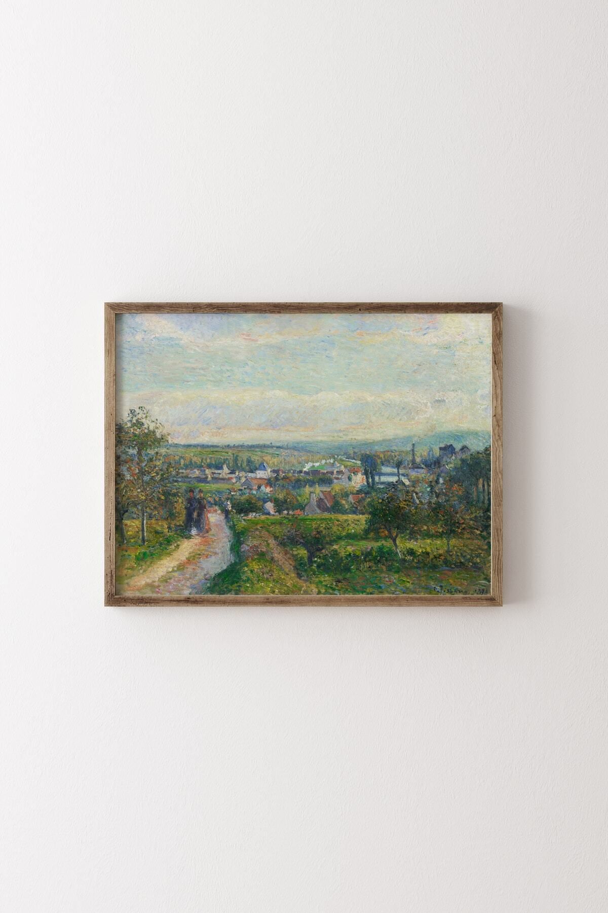 epiqart Saint-Ouen-l'Aumône - Camille Pissarro - Ahşap Çerçeve