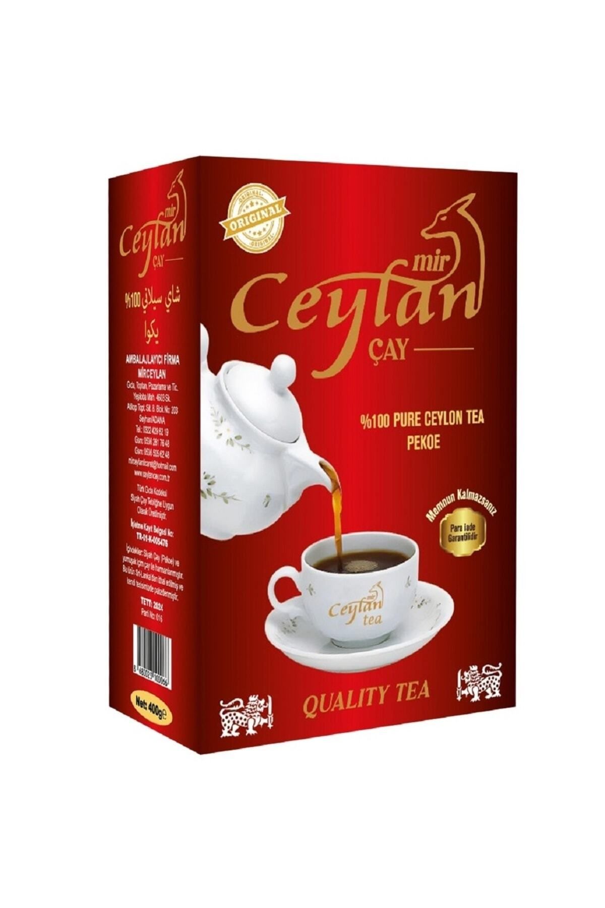 Ceylan çay 400 gr Ithal Seylan Sri Lanka Ceylon Siyah Yaprak Kaçak Çayı