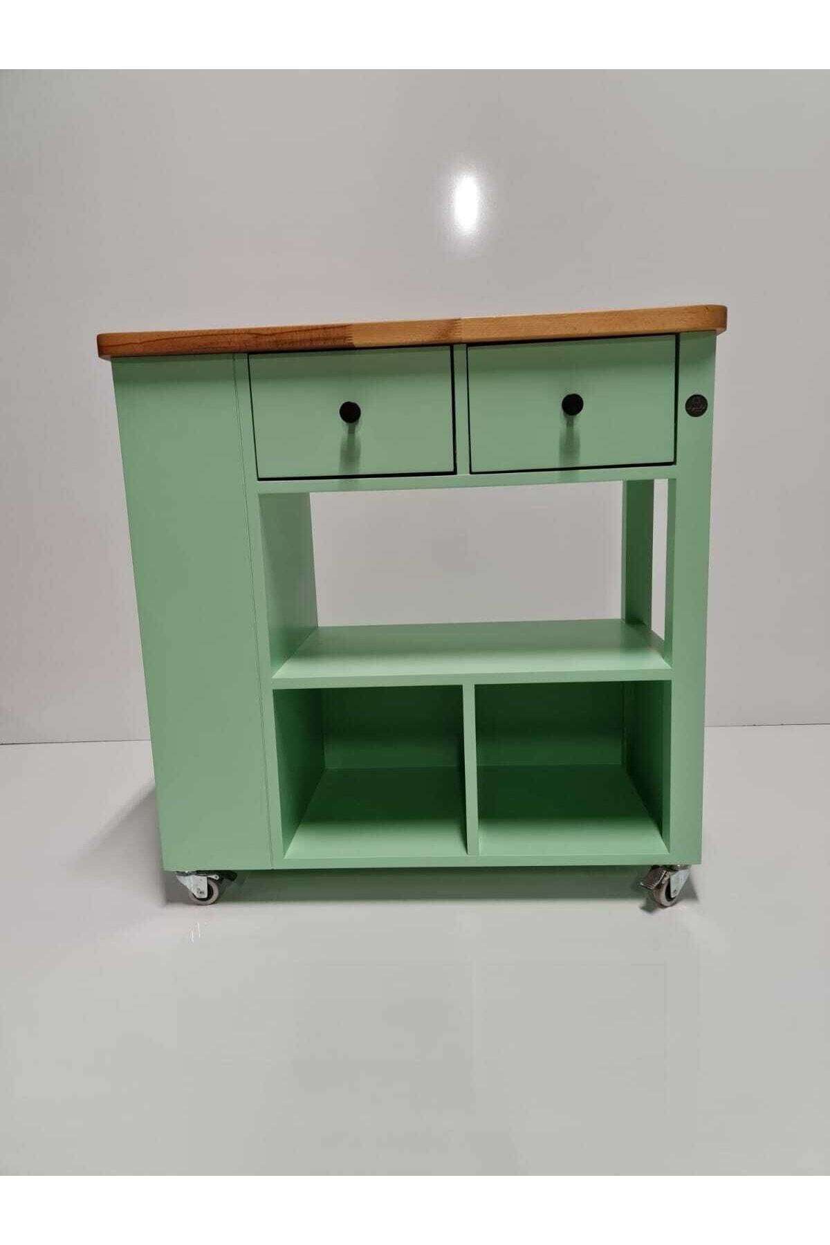 Dipole Furniture Handy Yeşil Mat Lake (RAL 6019) Mutfak Servant Mobilyası