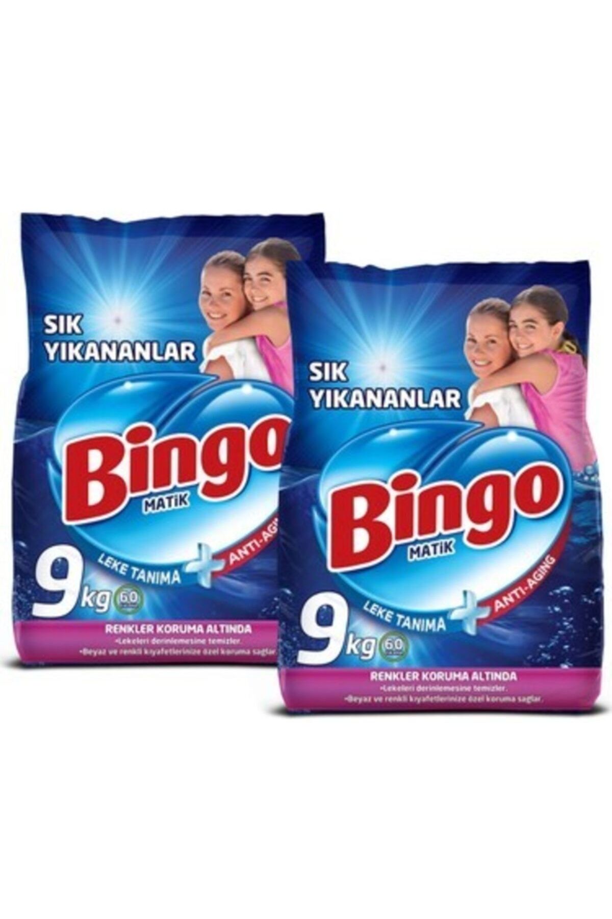Bingo Matik Sık Yıkanan Çamaşırlara Özel 9 Kg X 2 Adet