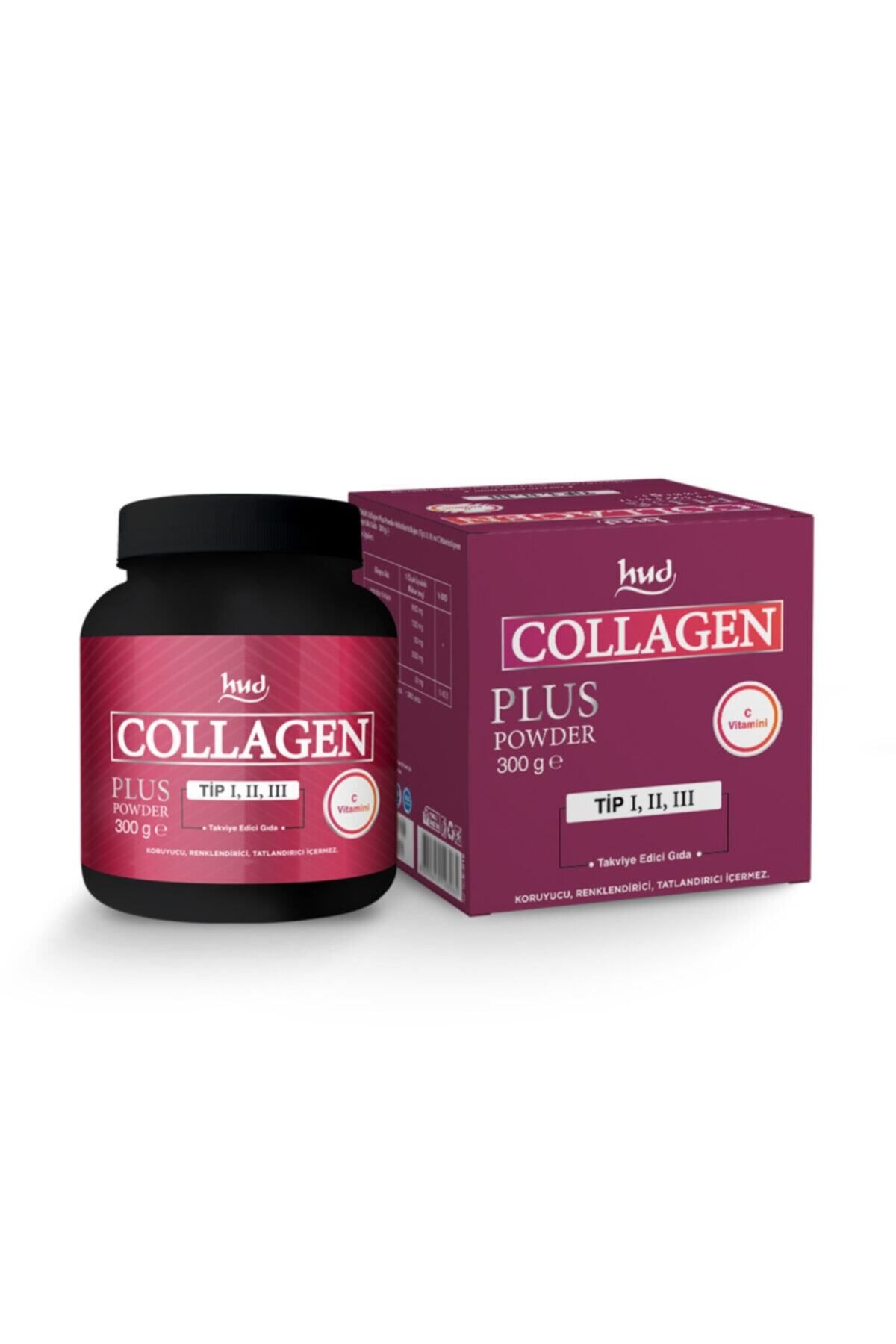 Hud Collagen Plus Powder 300 gr Tip 1 - Tip 2 - Tip 3 Toz Kolajen