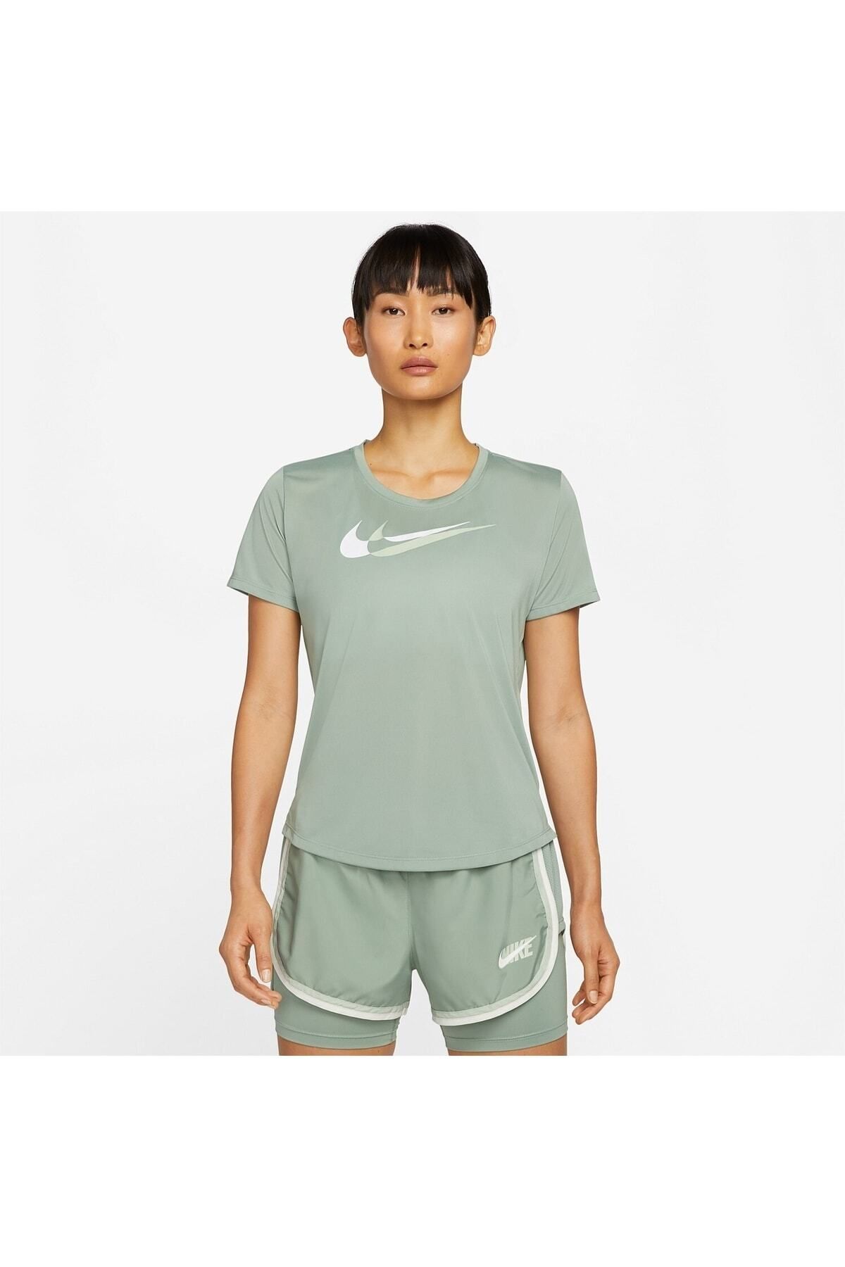 Nike Dri-fit Swoosh Running Short-Sleeve Kadın Tişört Dd6478-357
