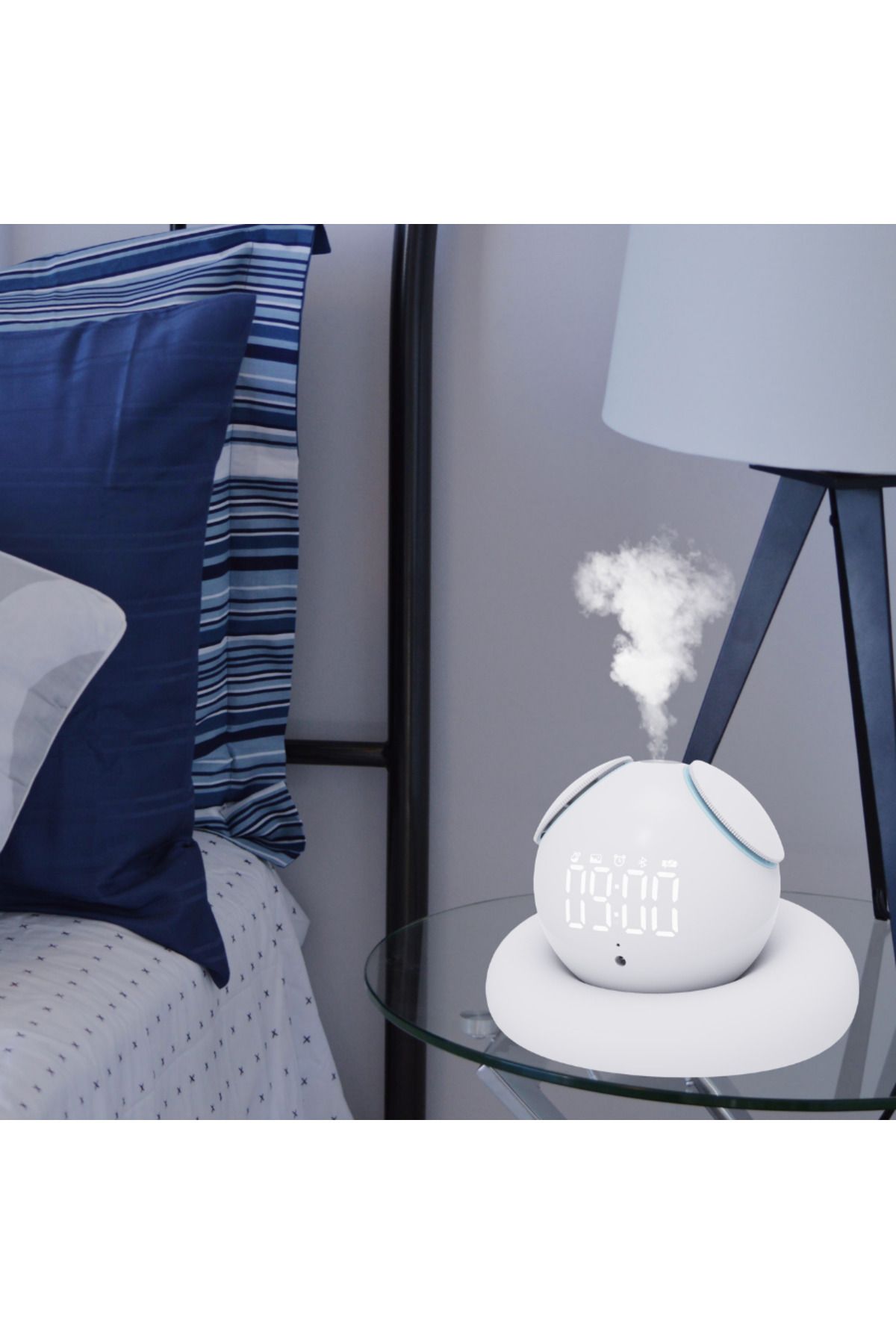 Stobom Mini Akıllı Uyku Robotu Aromaterapi Ve Bluetooth Hoparlör (İKİ ADET KOKU HEDİYE)