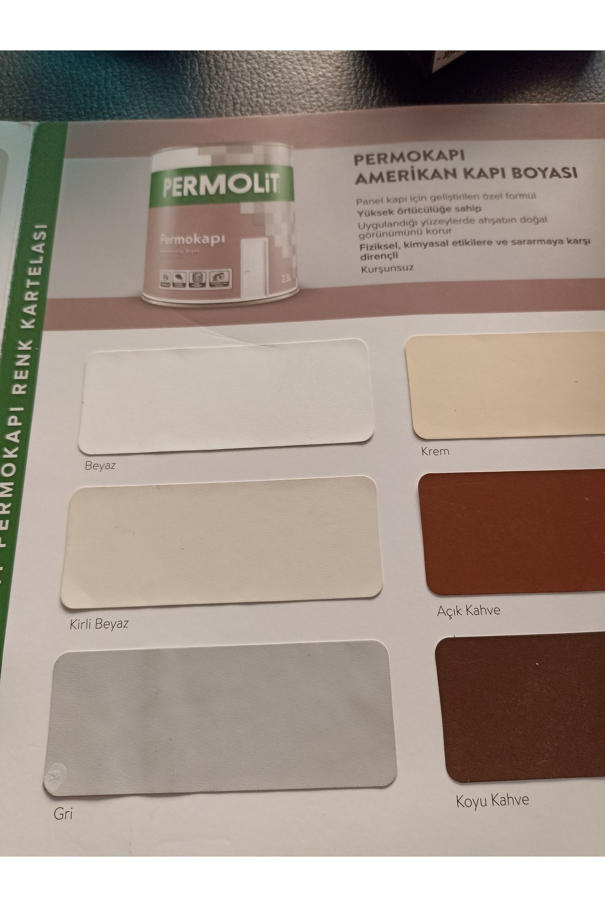 Permolit Amerikan kapı boyası 2.5 lt gri renk