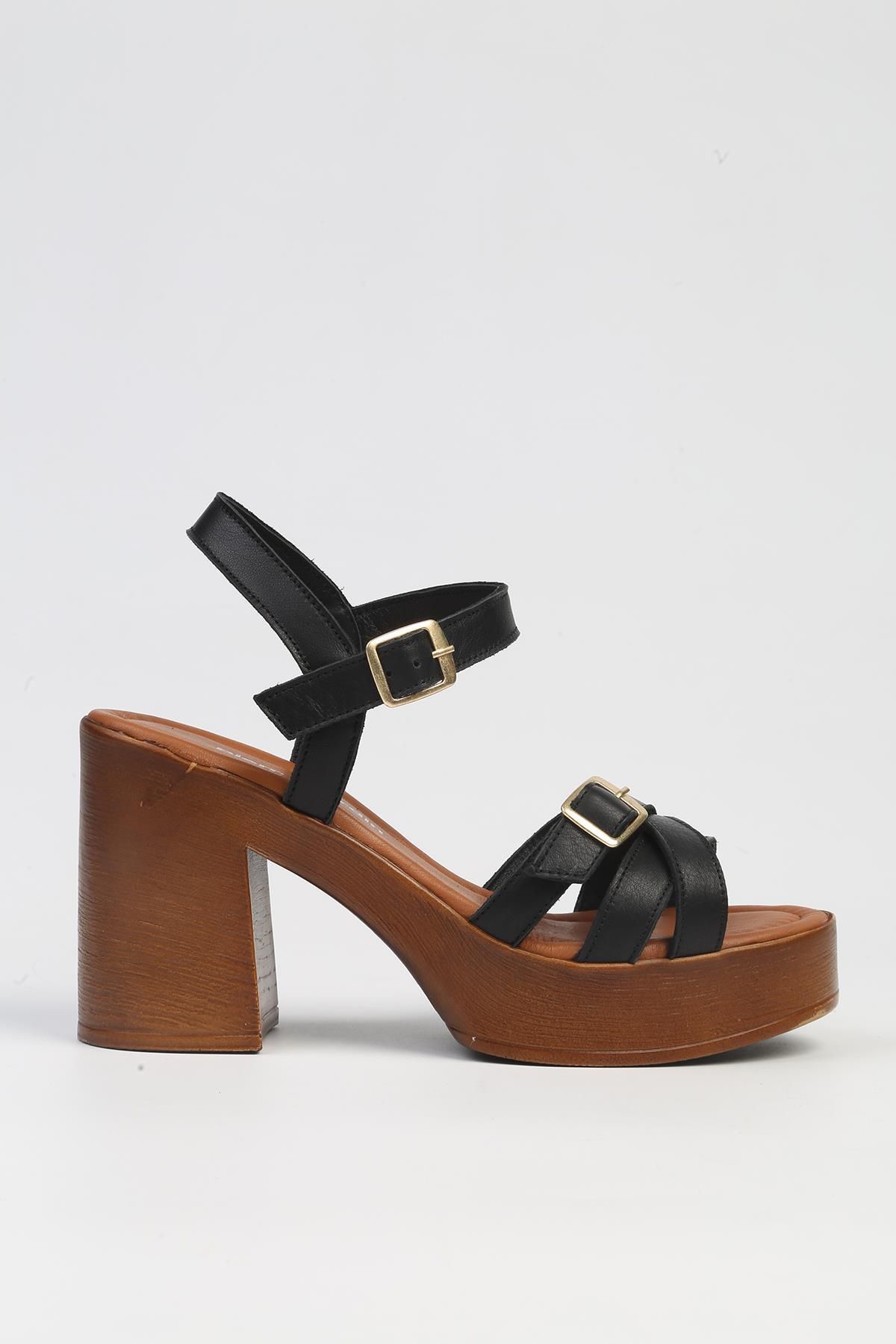 Pierre Cardin ® | PC-7236 - 3807 Siyah-Kadın Topuklu Ayakkabı