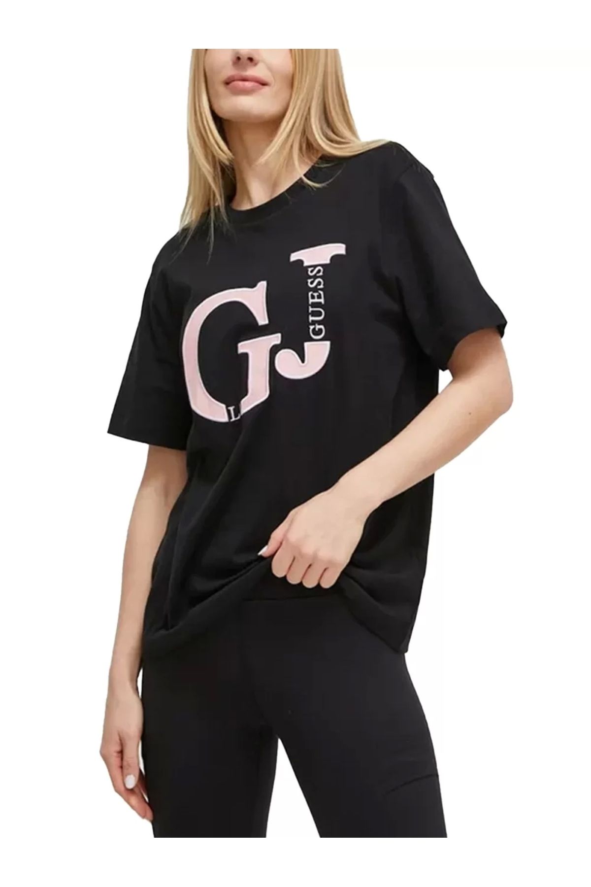 Guess Kadın GJ Logolu T-Shirt