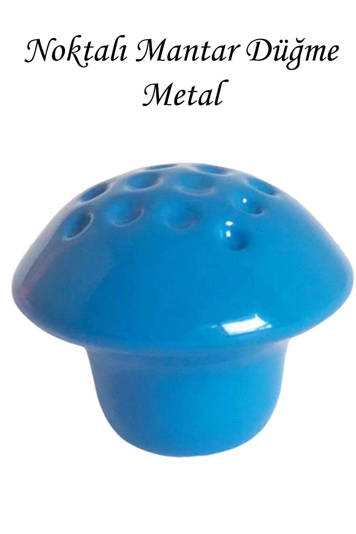 GLASWEN Mavi Noktalı Mantar Düğme Kulp Çocuk Bebek Mobilya Çekmece Dolap Kapak Kulbu Metal Kulp Aksesuarları