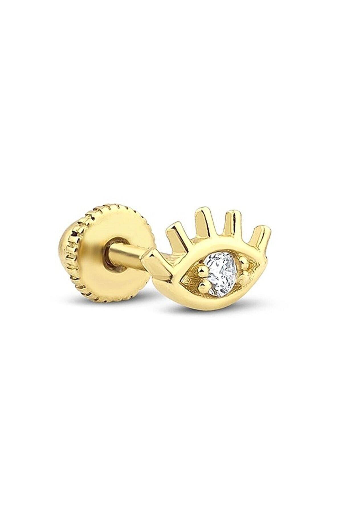 ALTINTAŞ KUYUMCULUK Altıntaş Piercing Mini Göz Altın Tragus