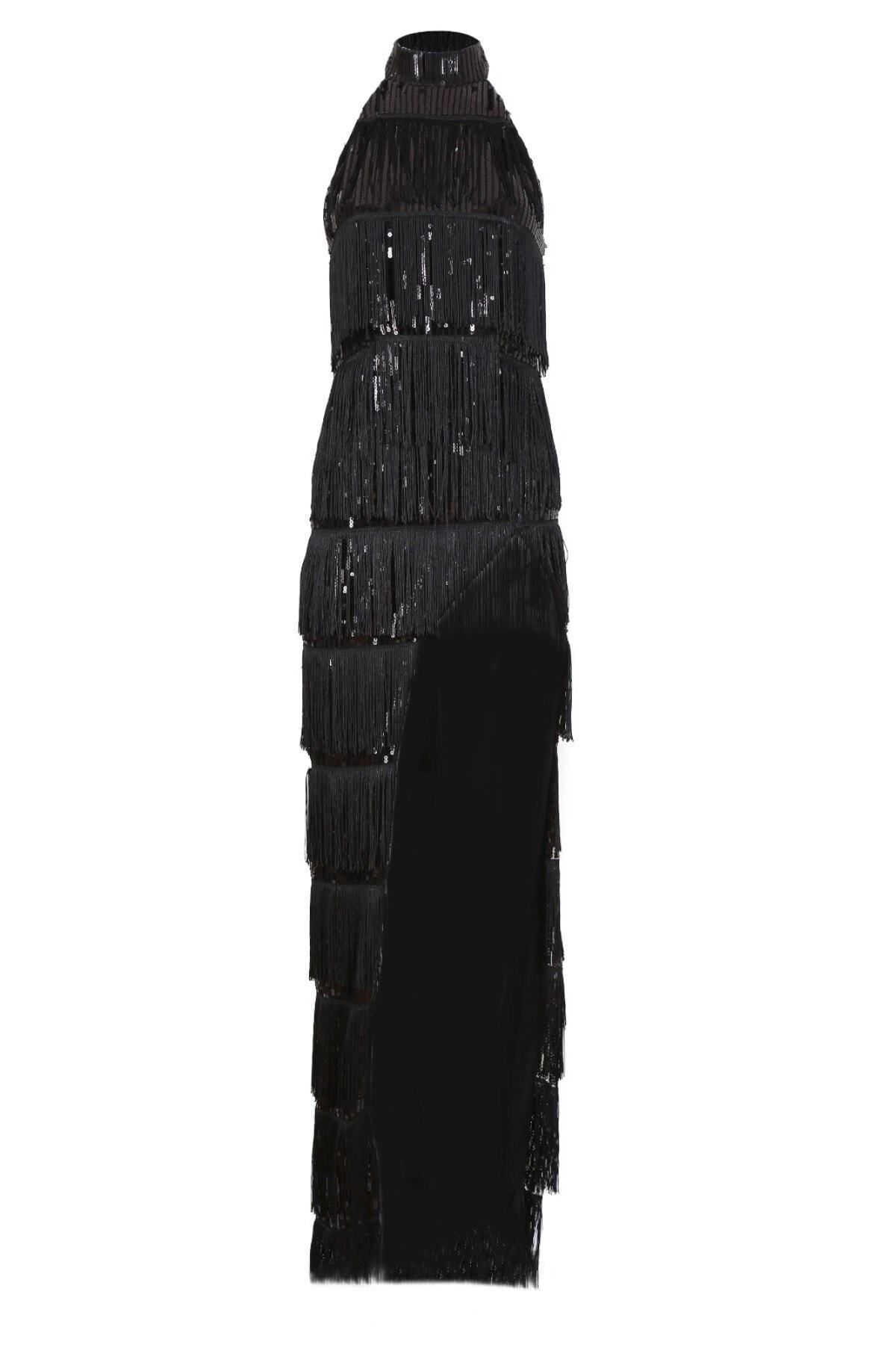 Rheme And Fons Özel Tasarım Couture El Işçiliği Siyah Abiye Elbise
