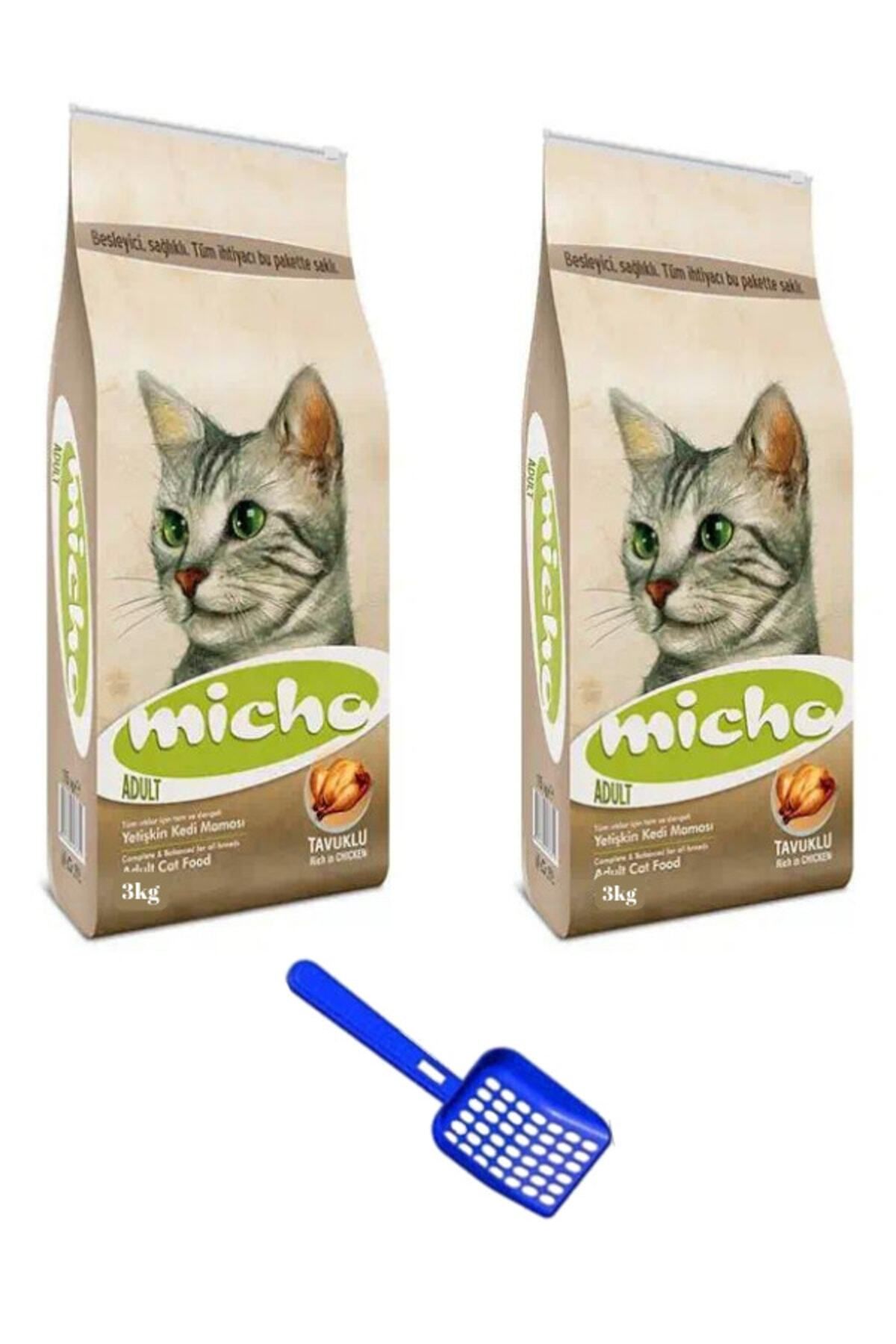 Micho Adult Cat Tavuklu Hamsi Ve Pirinç Eşliğinde Yetişkin Kedi Maması 3 Kg+3kg+kürek