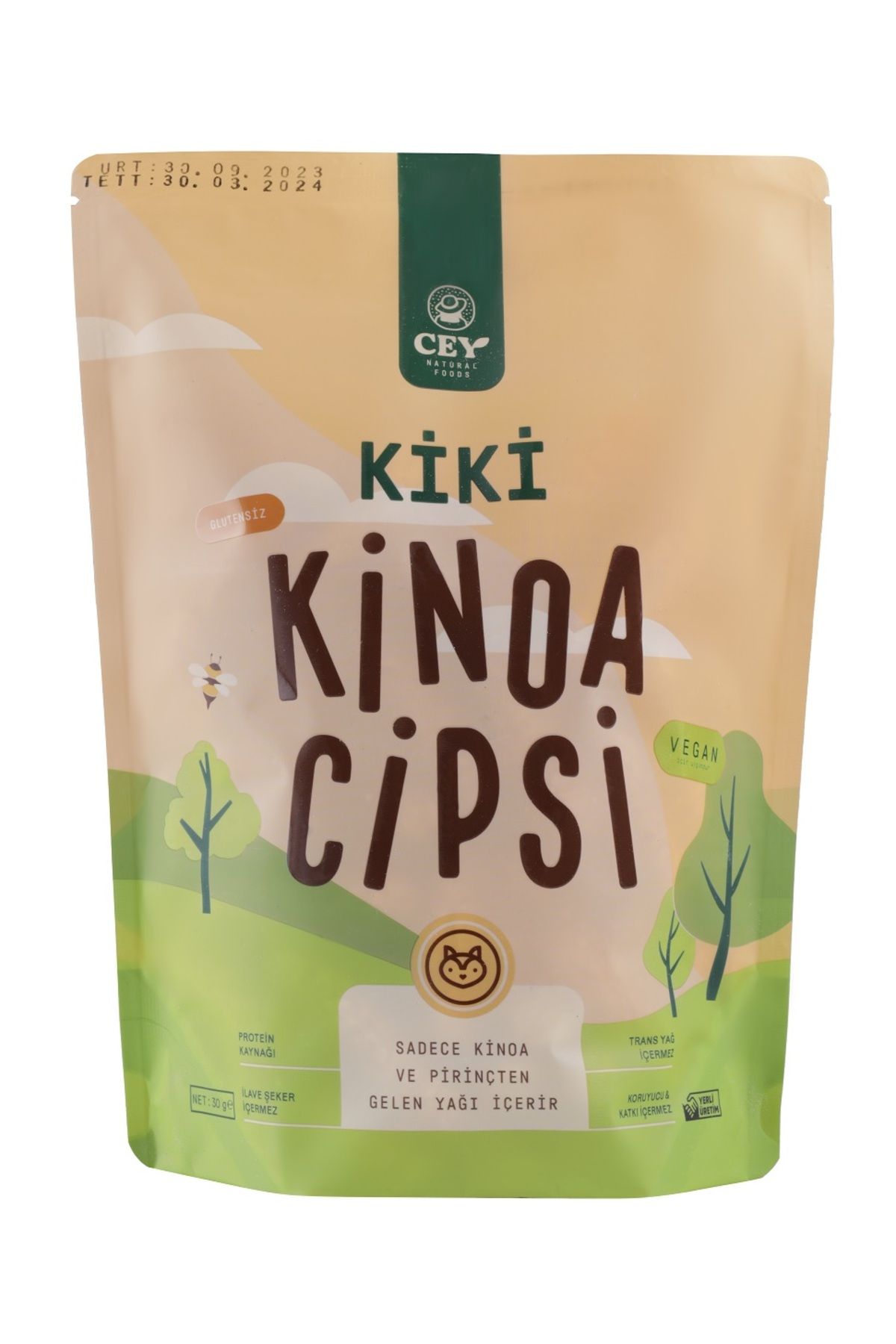 Cey Natural Foods Kiki Kinoa Cipsi 30 g Küçük Paket