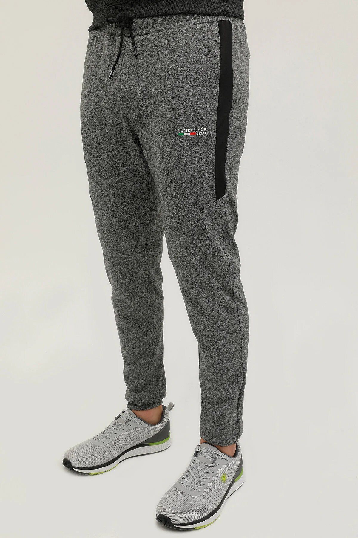 Lumberjack M-SD1156 RENATO COLORBLOCK JOGGER 2PR Gri Erkek Eşofman Altı